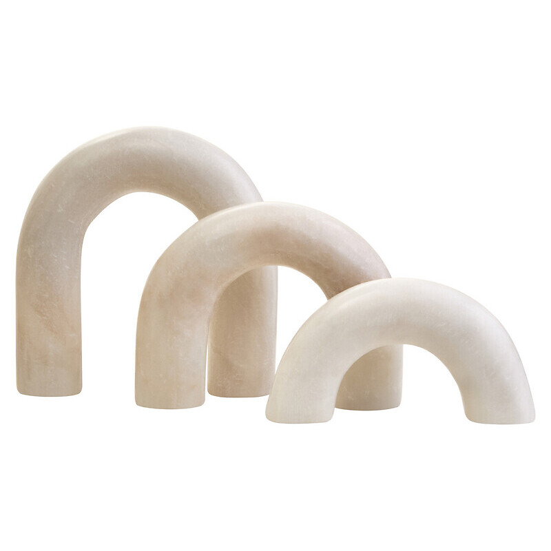 Marble Arch Sculpture in White, FIFTY FIVE SOUTH