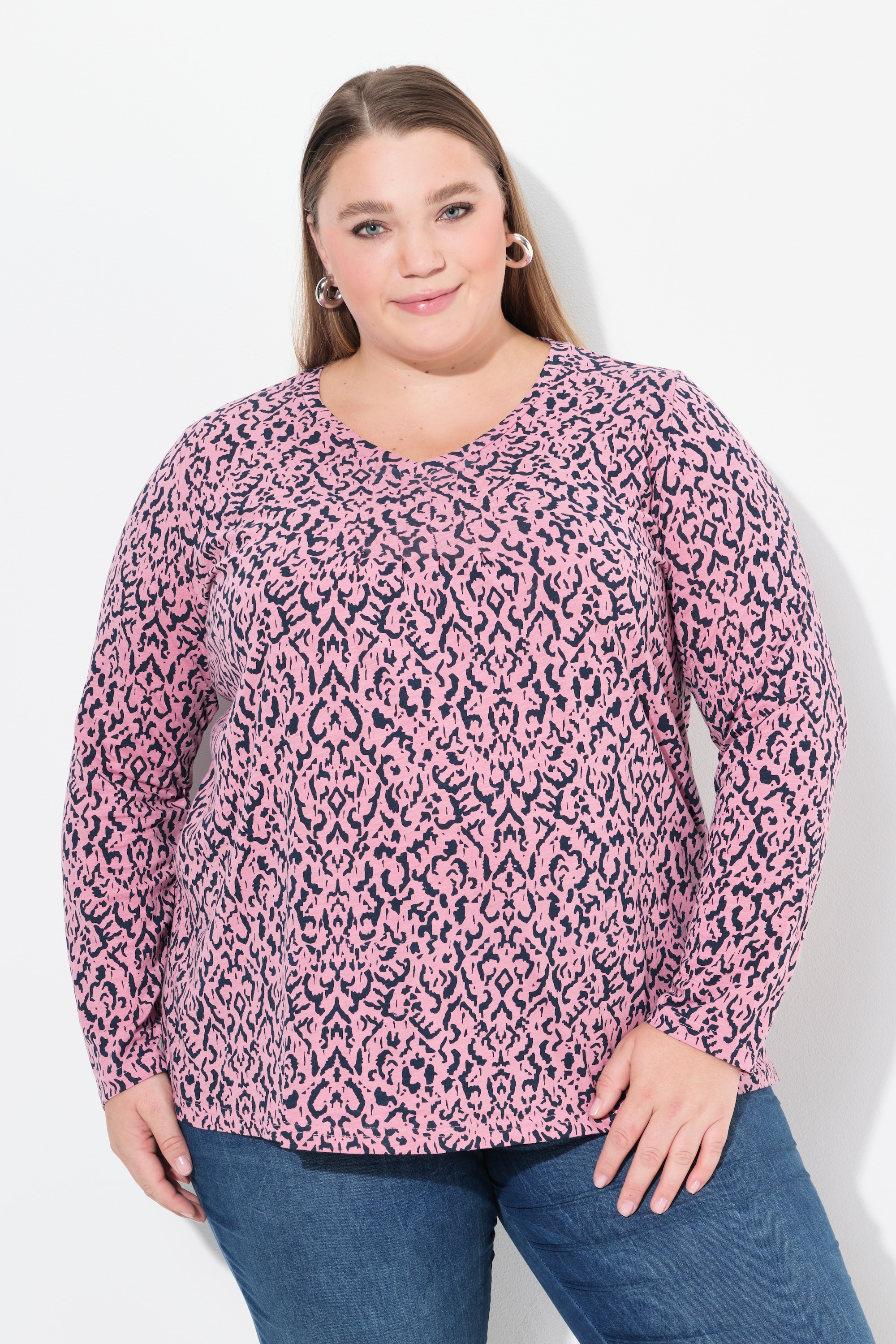 T-shirt avec plis fantaisie, ULLA POPKEN
