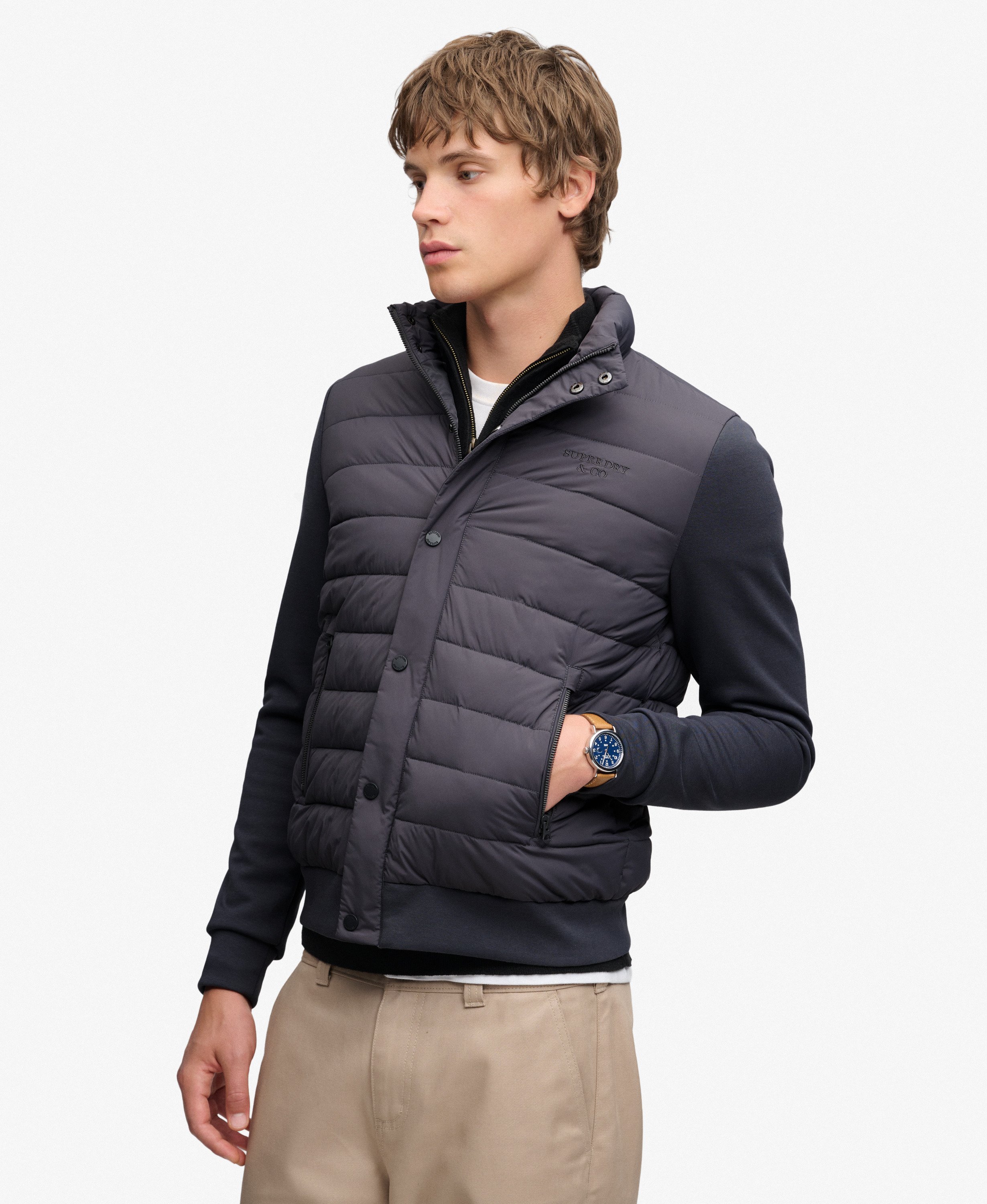 Veste Hybride Interlock, SUPERDRY