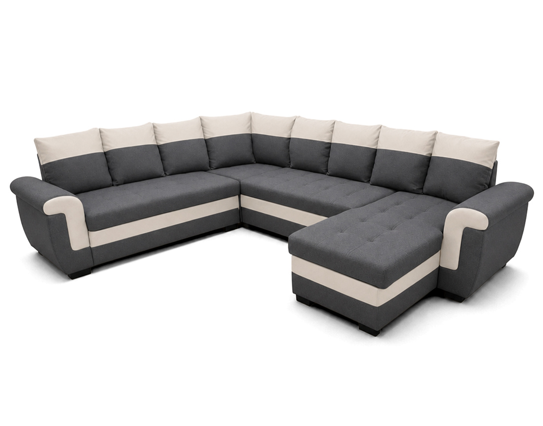 Canapé d'Angle Convertible 7 places - HENRY, BEST MOBILIER