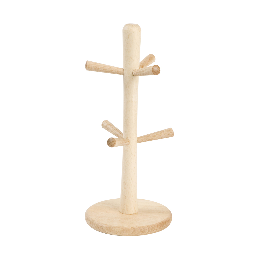 Arbre à mugs en hêtre, T ET G WOODWARE