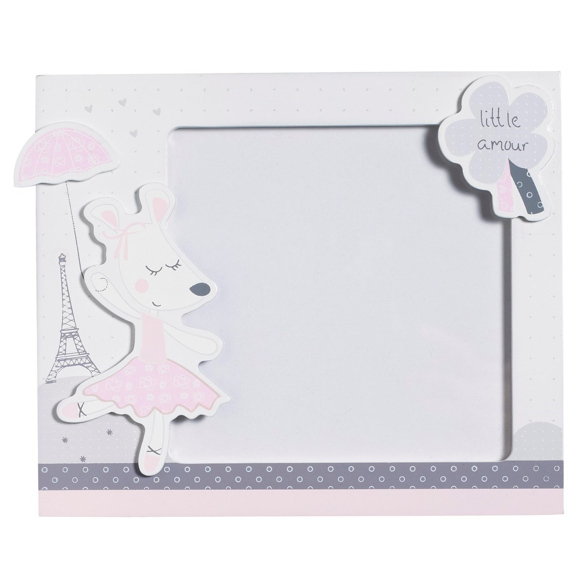 Set de 2 cadres photos enfant en bois, SAUTHON