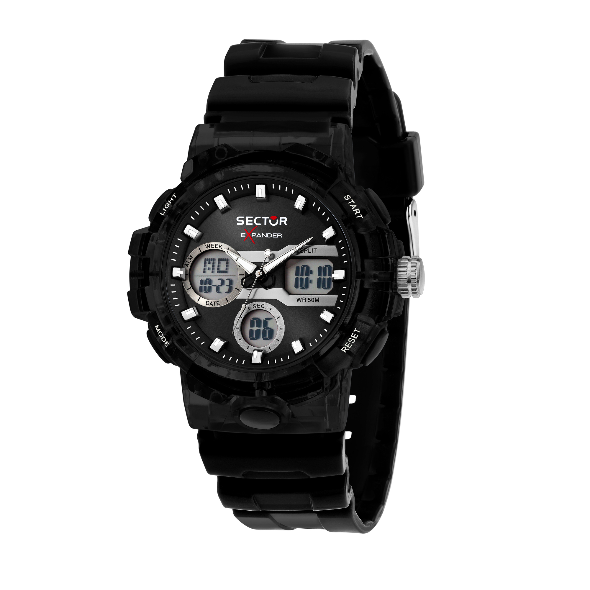 Montre analogique en plastique EX-46, SECTOR