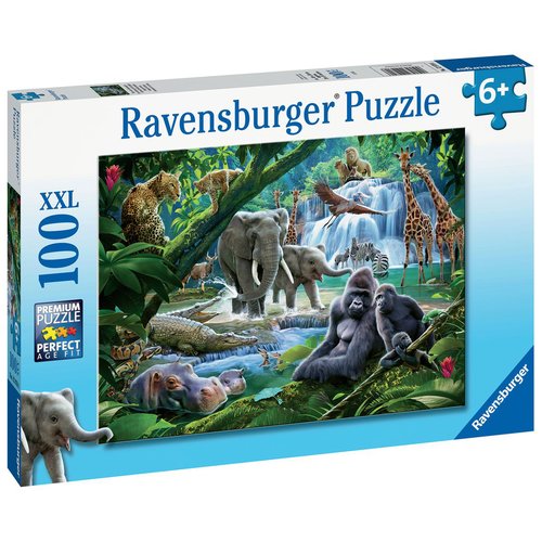 Ravensburger - puzzle enfant - puzzle 100 p xxl - les animaux de