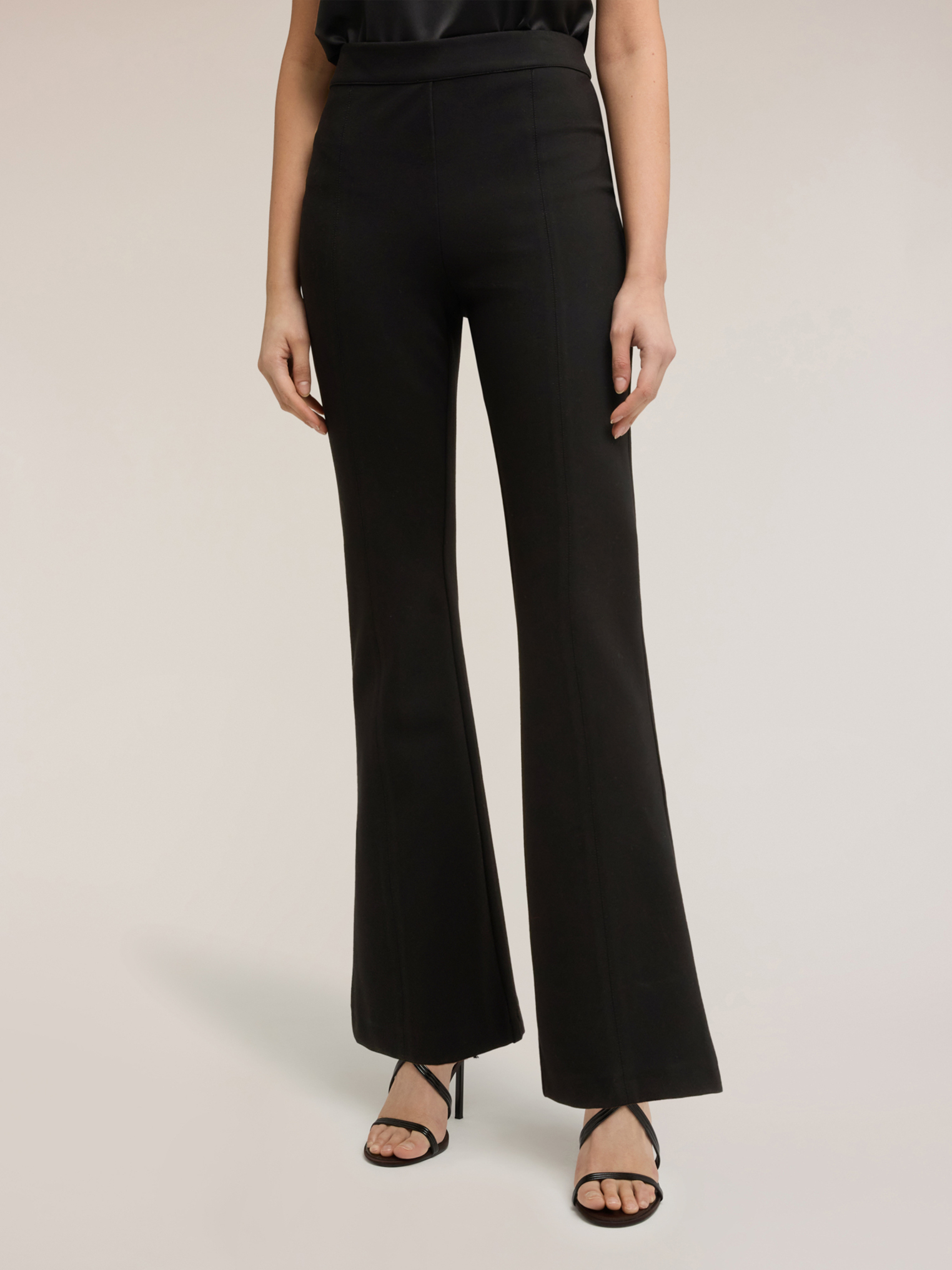Pantalon flare en punto milano., MOTIVI