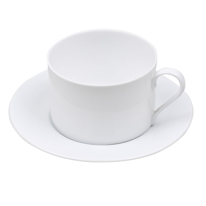 Tasse à thé avec sous tasse Lily rose 18 cl (lot de 6)