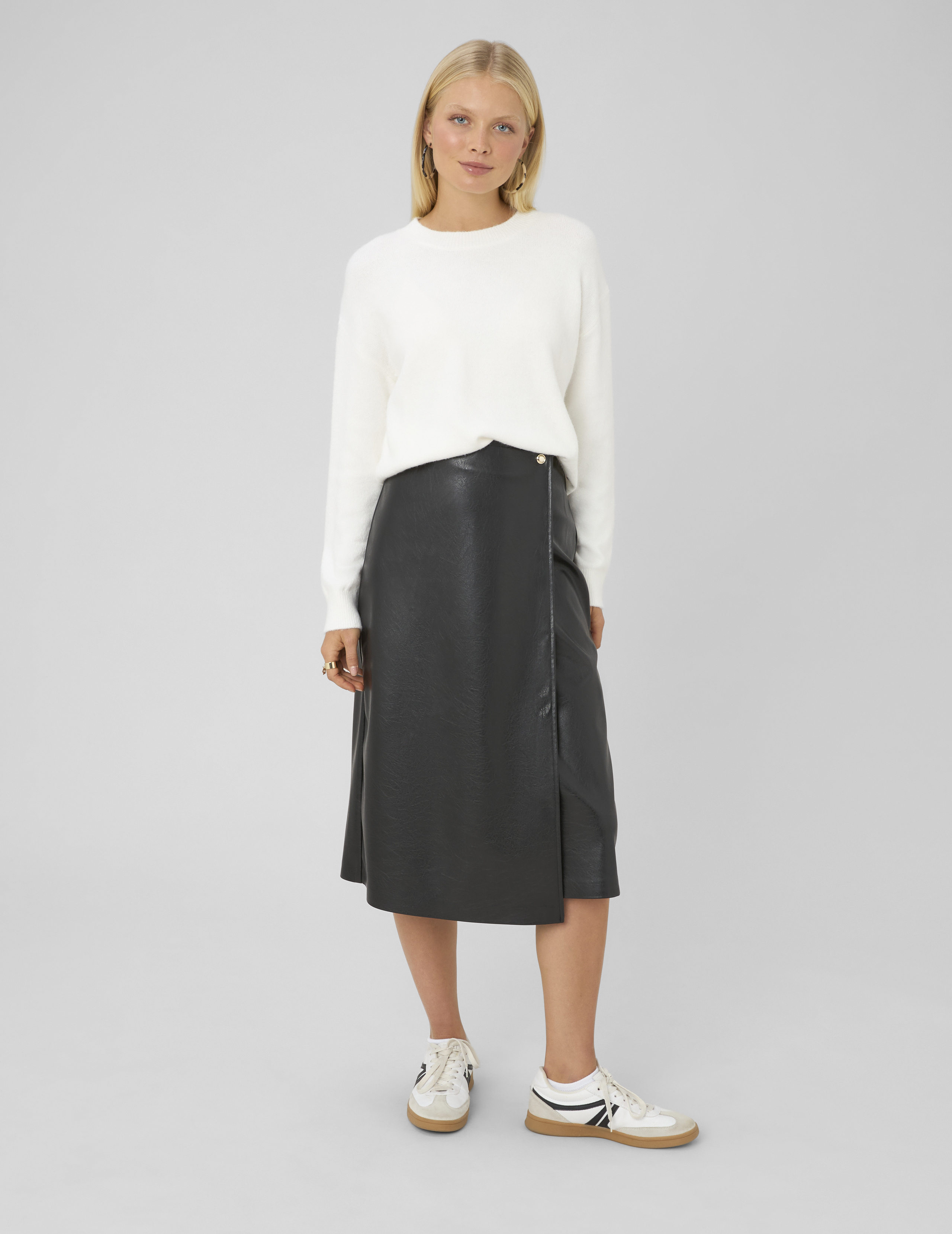 Jupe portefeuille midi, BZB