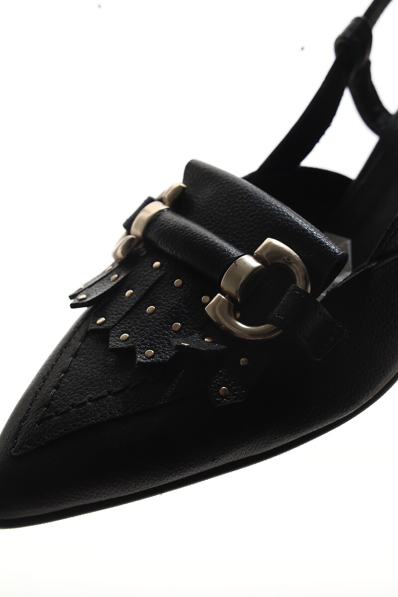 MJUS Bailarinas slingback en punta de piel — photo 6