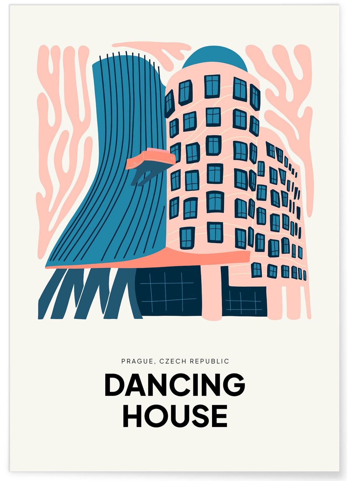 Affiche Prague Dancing house, L'AFFICHERIE