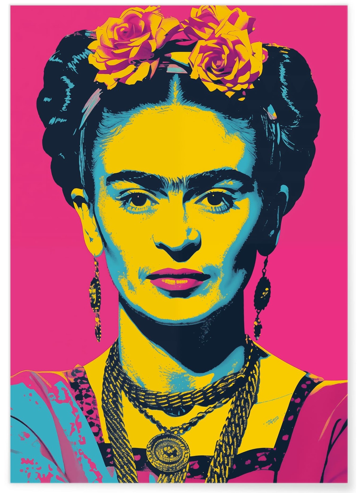 Affiche Frida Kahlo Pop Art, L'AFFICHERIE