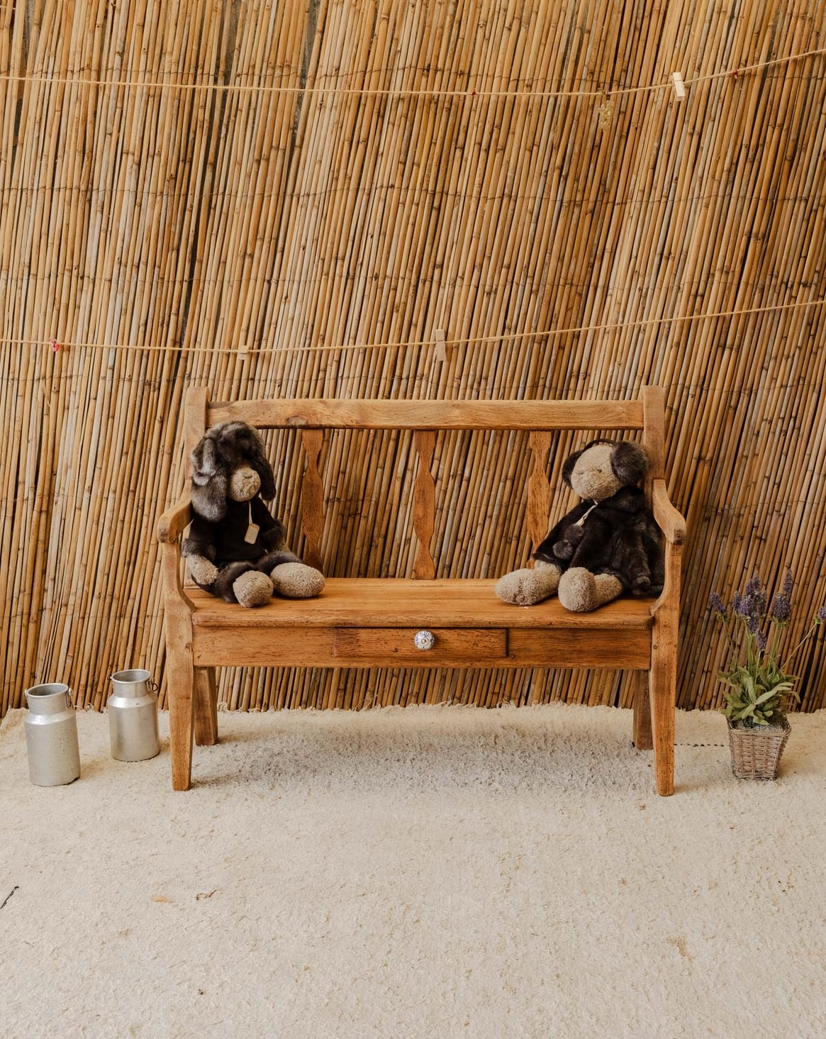 Banc en bois Antoine N°522 - Bon état, DEBONGOUT
