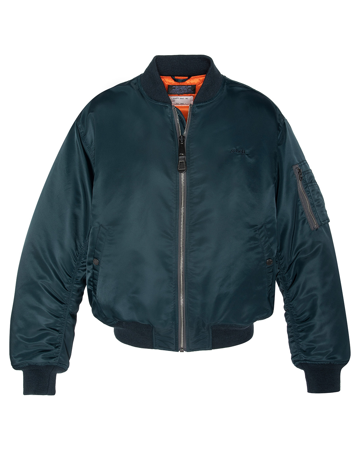 Bomber MA-1 coupe 90's en nylon recyclé, SCHOTT