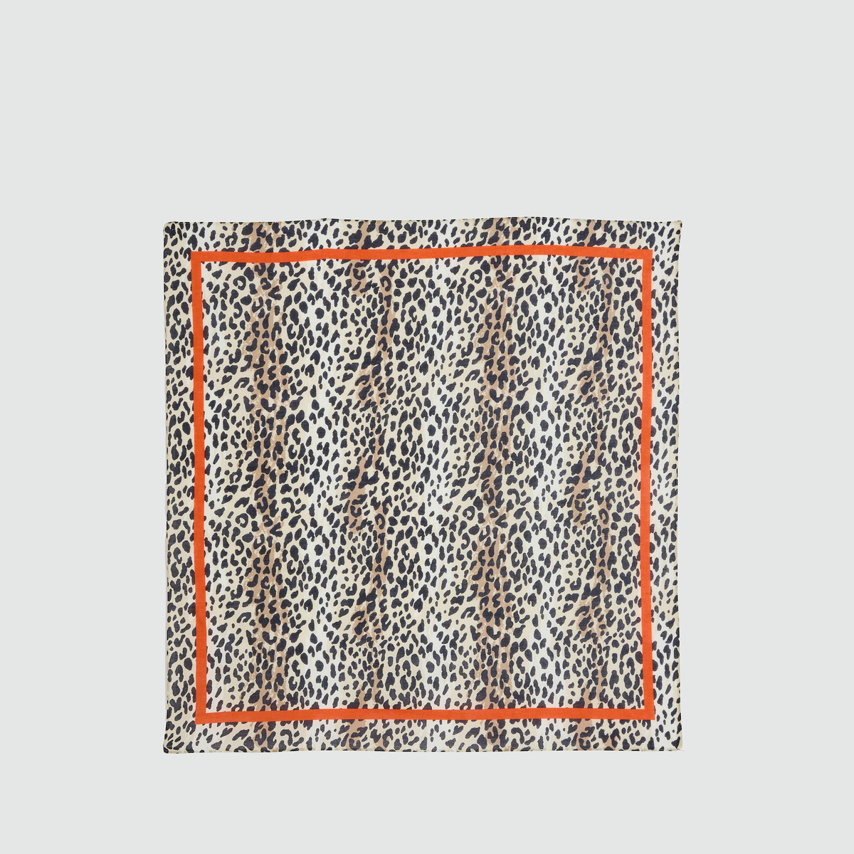 Foulard carré imprimé léopard, GRAIN DE MALICE