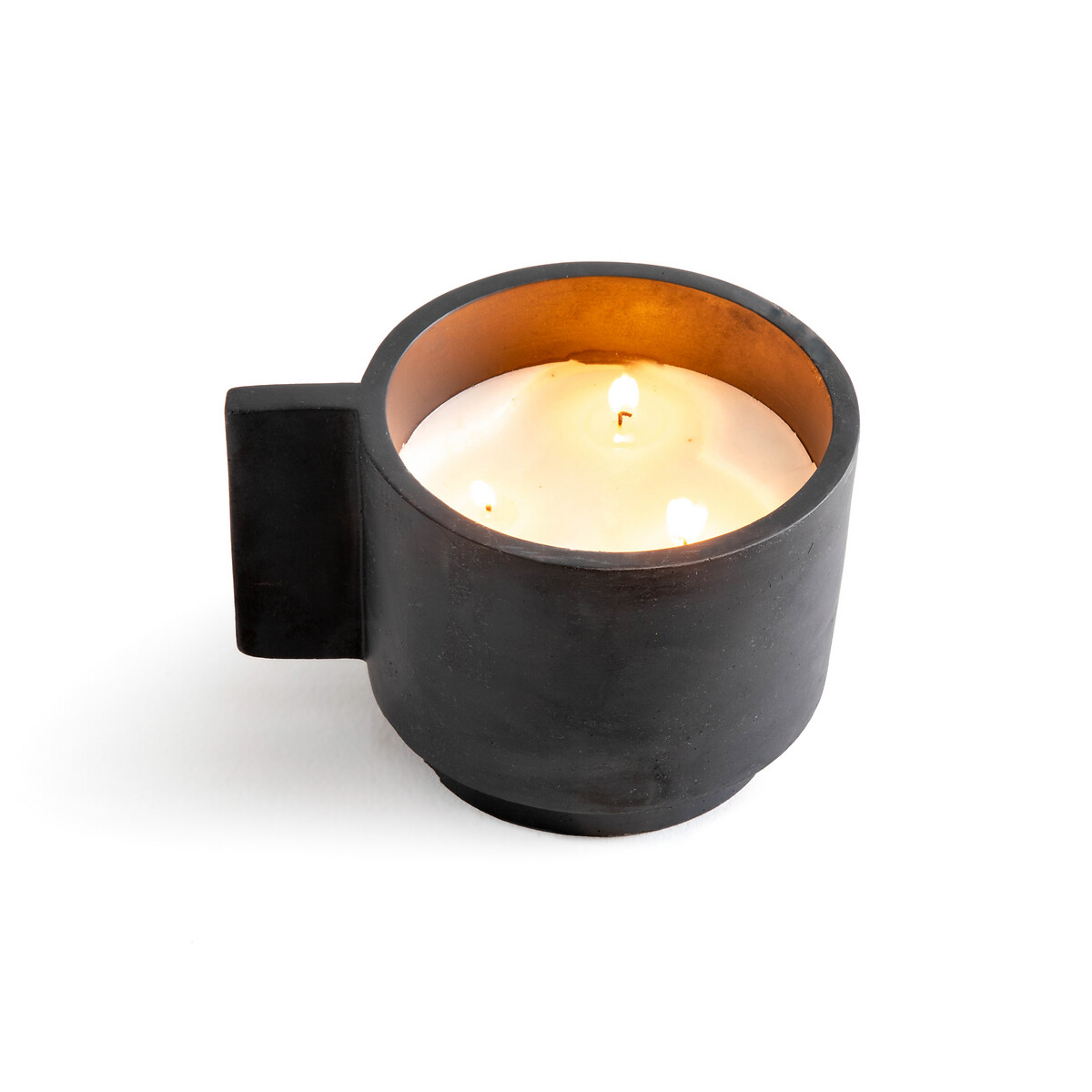 Hempie 3 Wick Cement Candle Holders Am Pm La Redoute