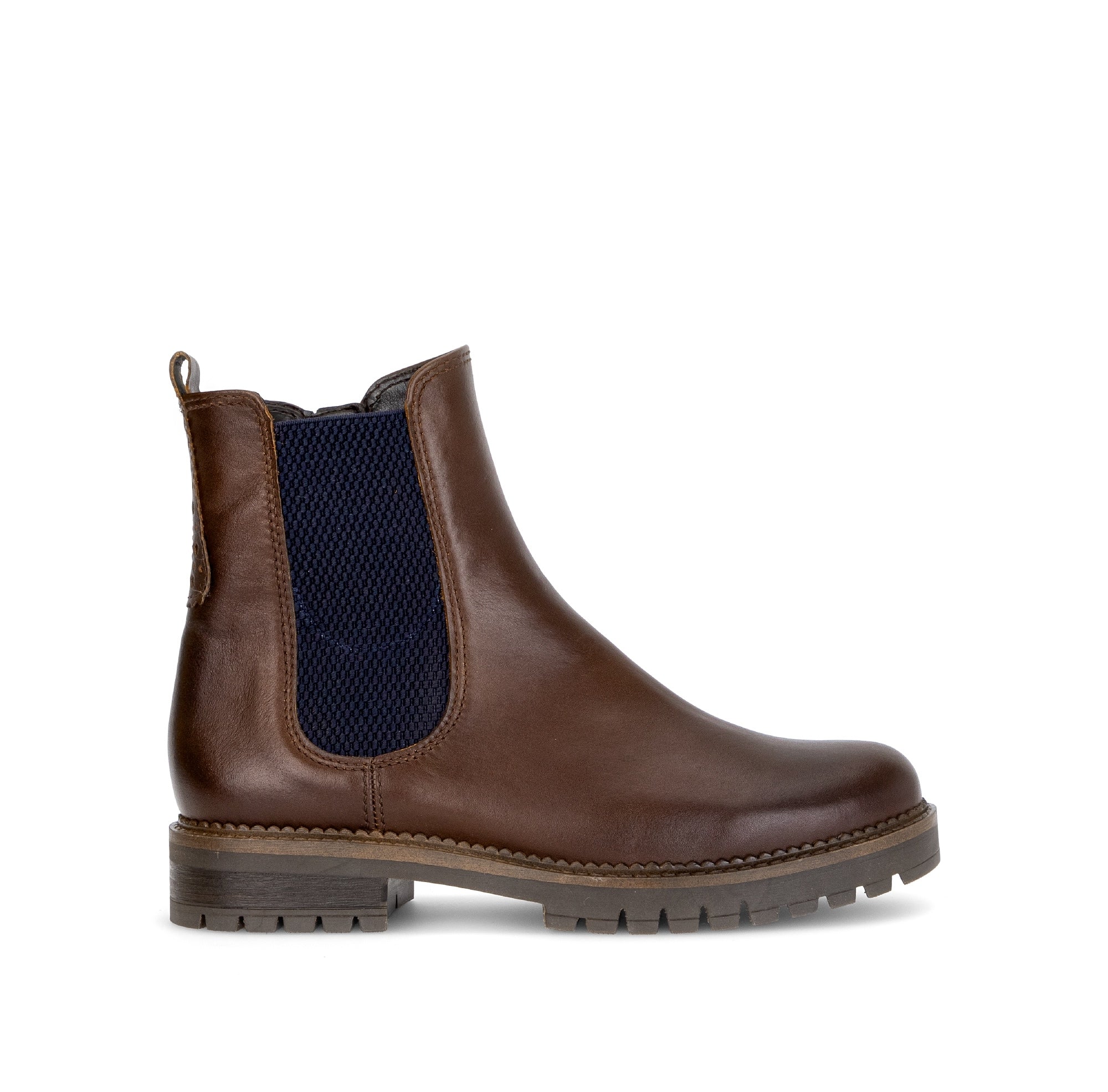 Bottines en cuir lisse à talon décroché, GABOR