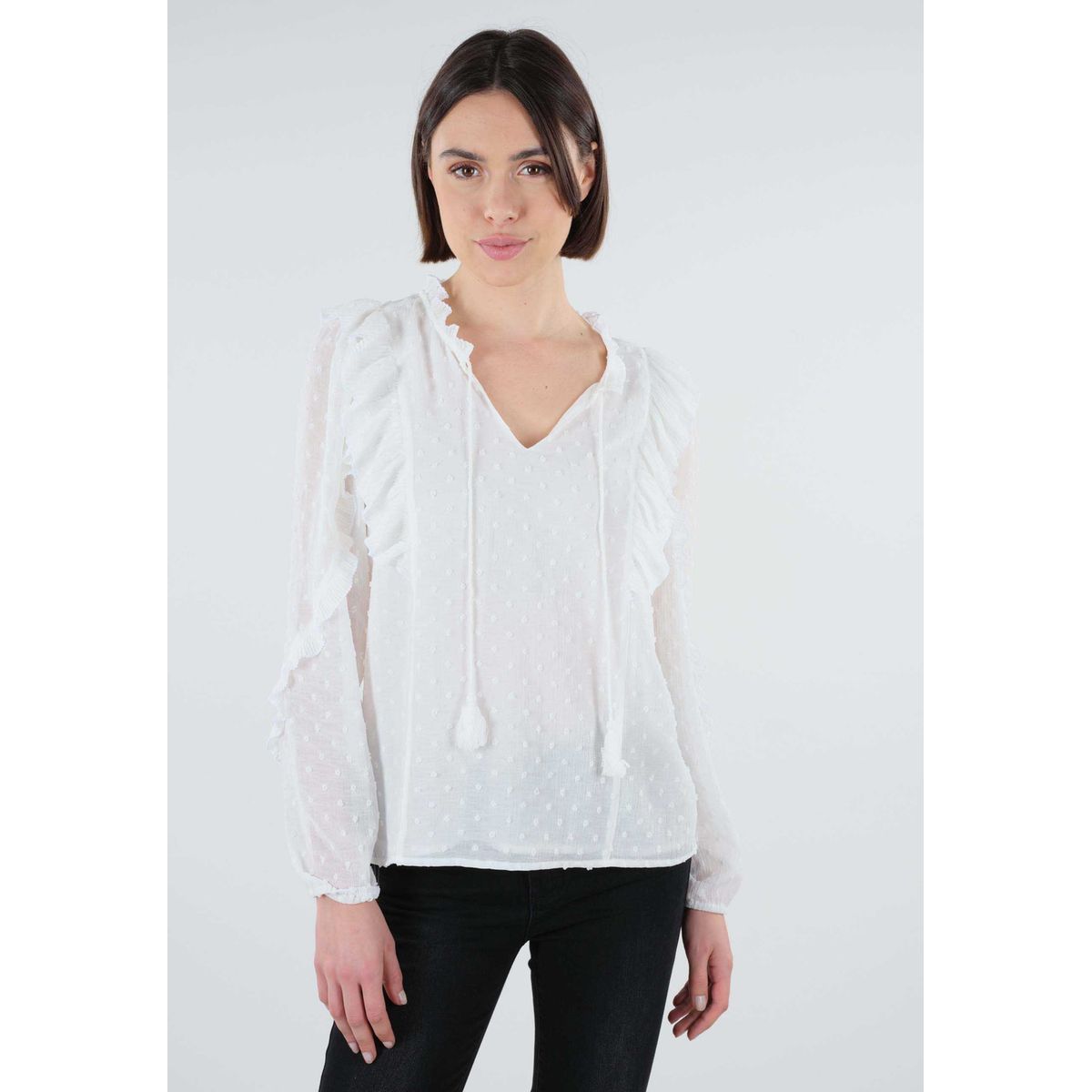 Blouse de travail noire femme La Redoute