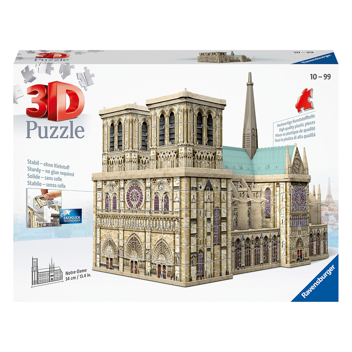 Puzzle 3D Notre-Dame de Paris 324 pièces, RAVENSBURGER