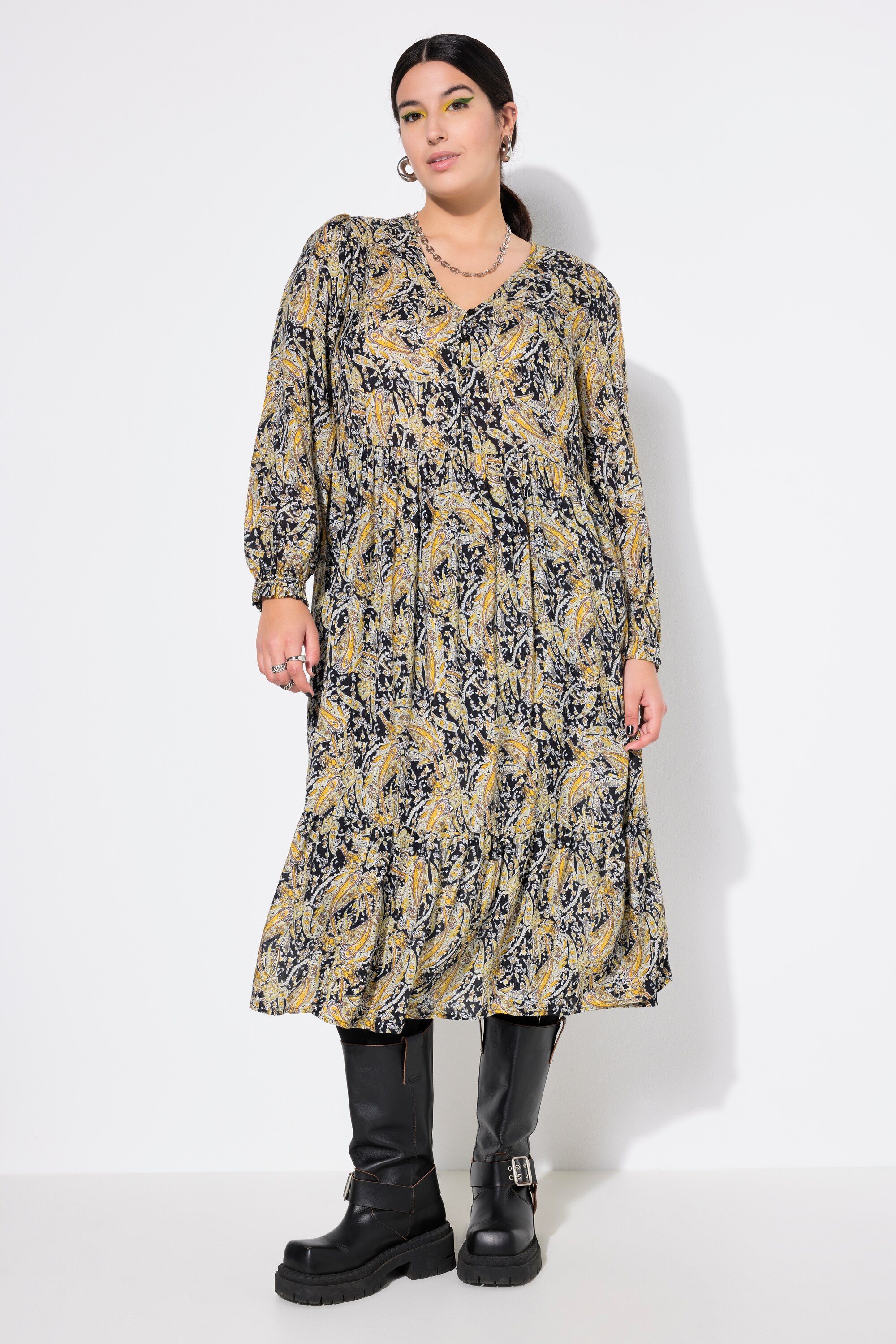 Robe coupe évasée, imprimé cachemire, STUDIO UNTOLD