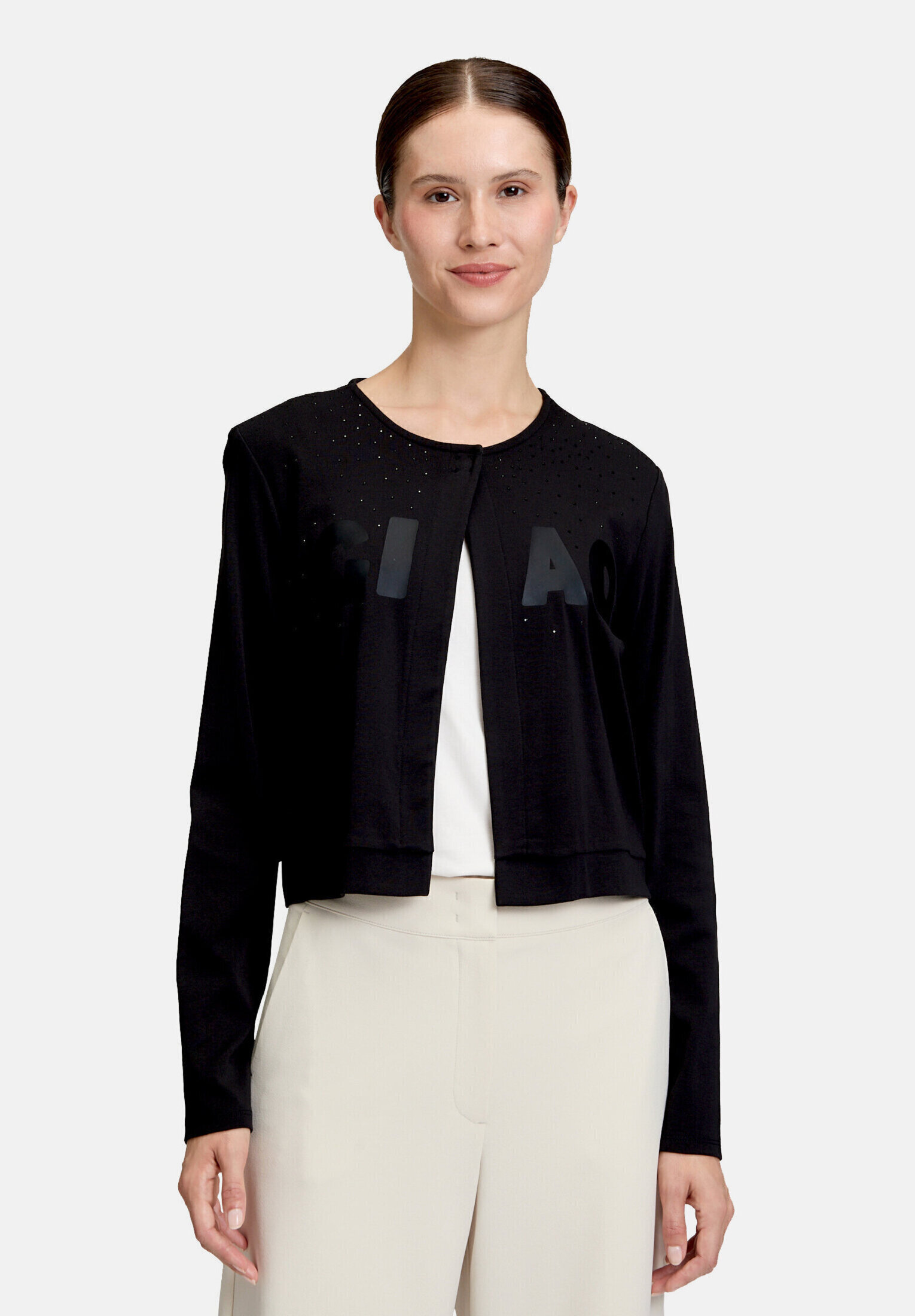 Cardigan façon t-shirt à encolure ronde, BETTY BARCLAY