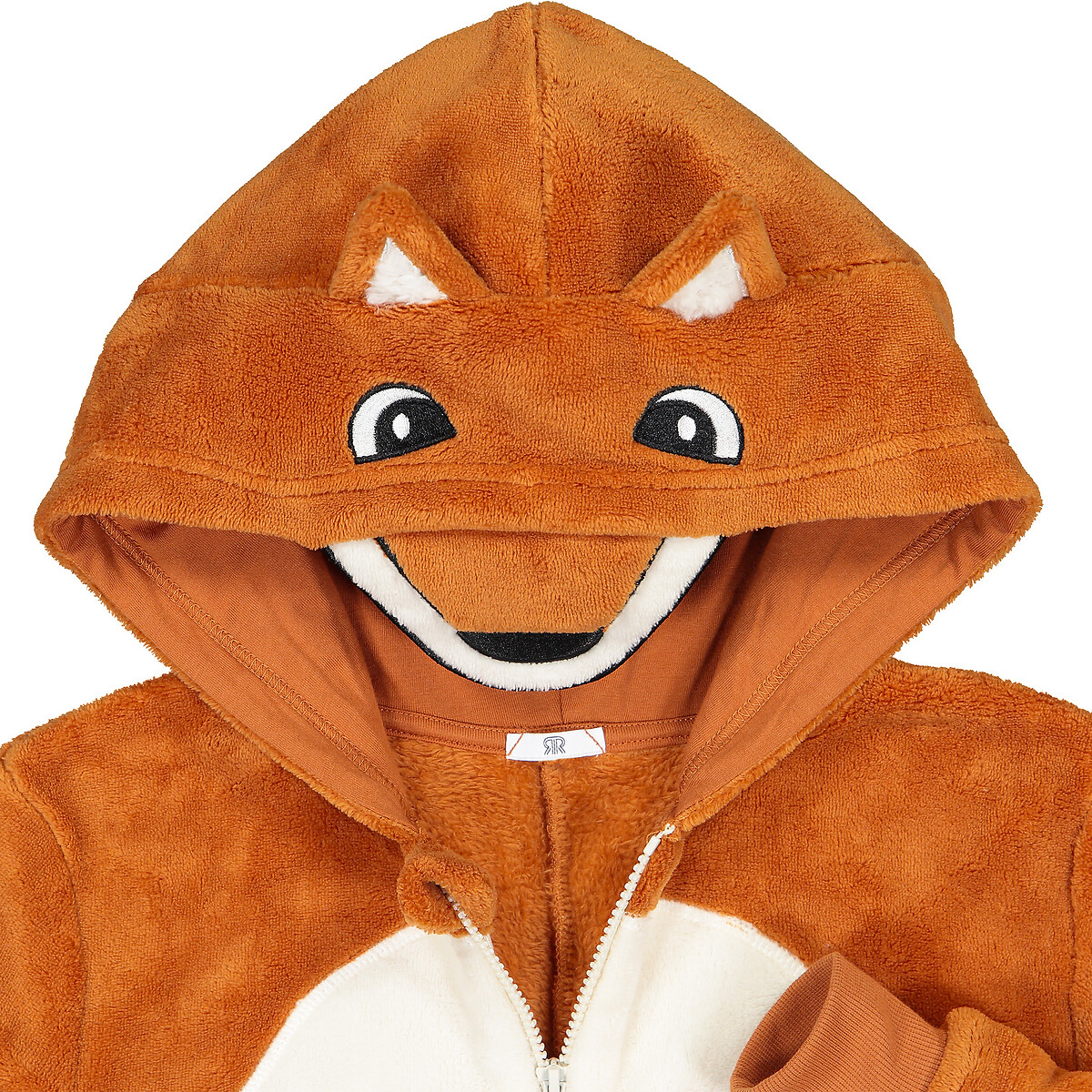 Surpyjama a capuche renard camel La Redoute Collections La Redoute