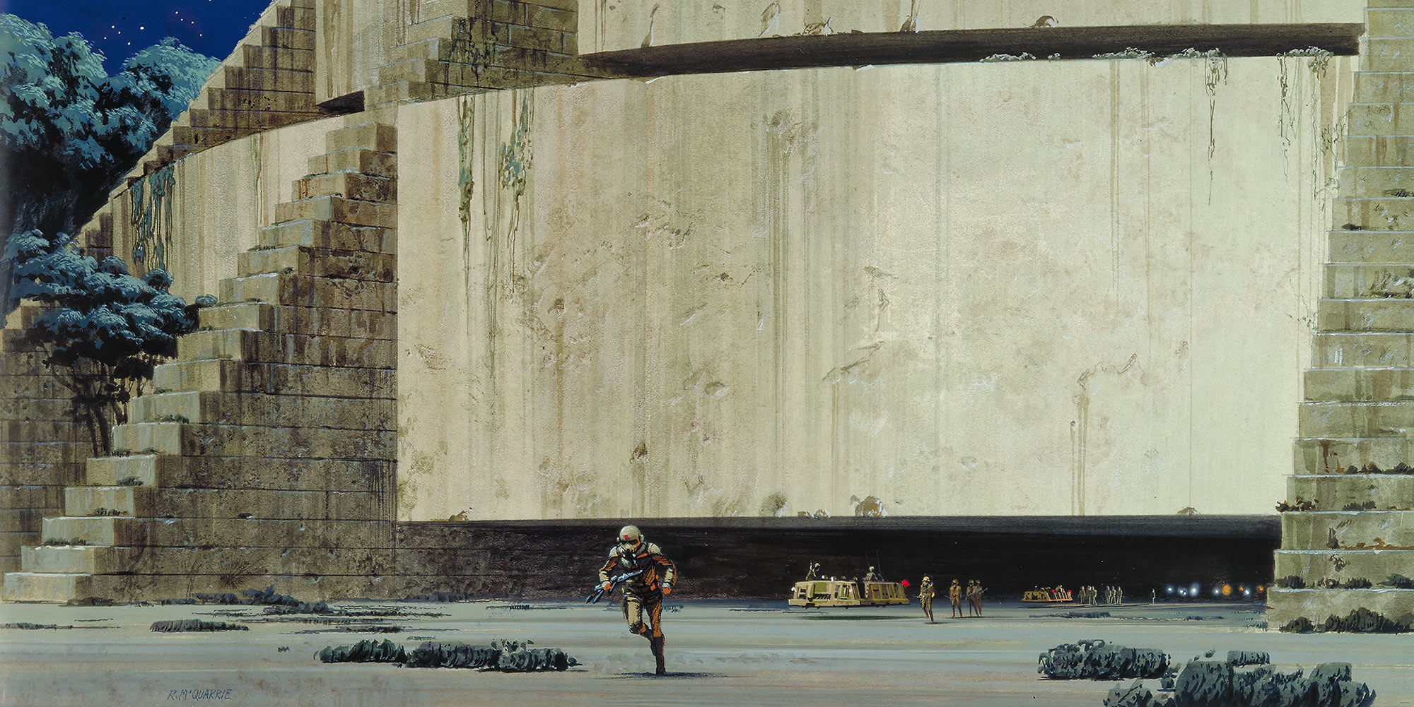 Papier peint Komar - Star Wars Classic RMQ Yavin Temple - 500 x 250 cm, HEXOA