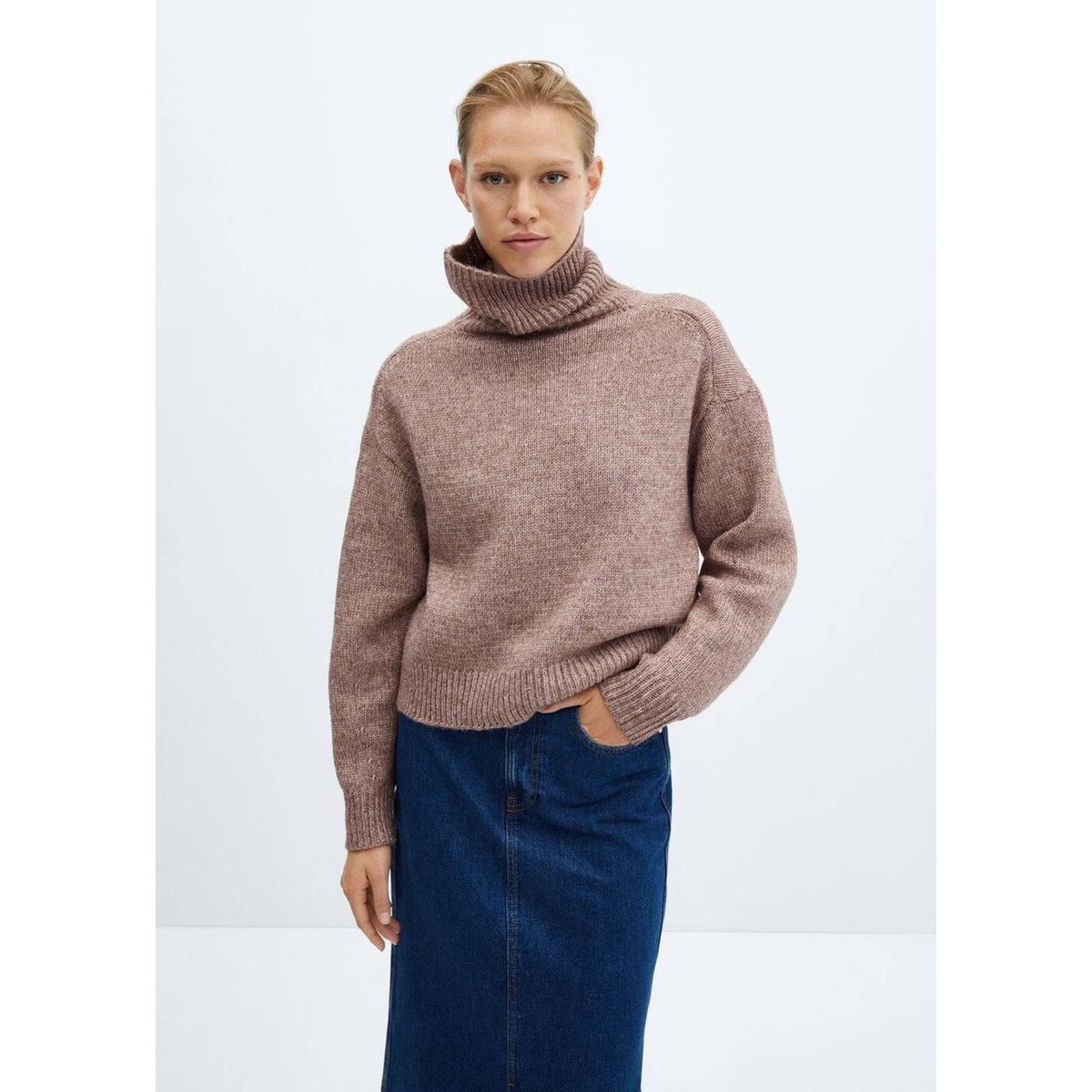 Pull grosse best sale maille femme mango