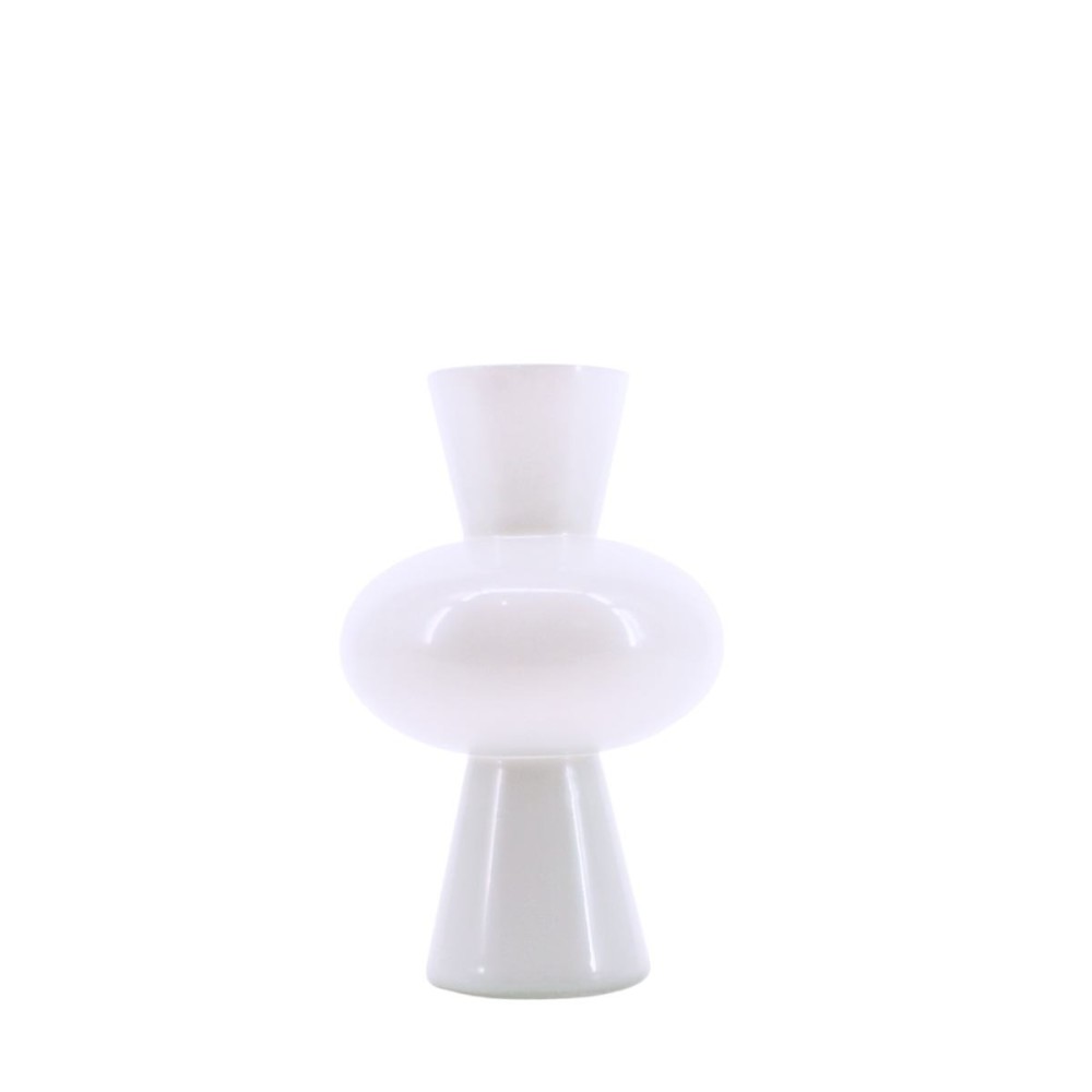 Vase boule en verre, H21cm, DECOSTAR