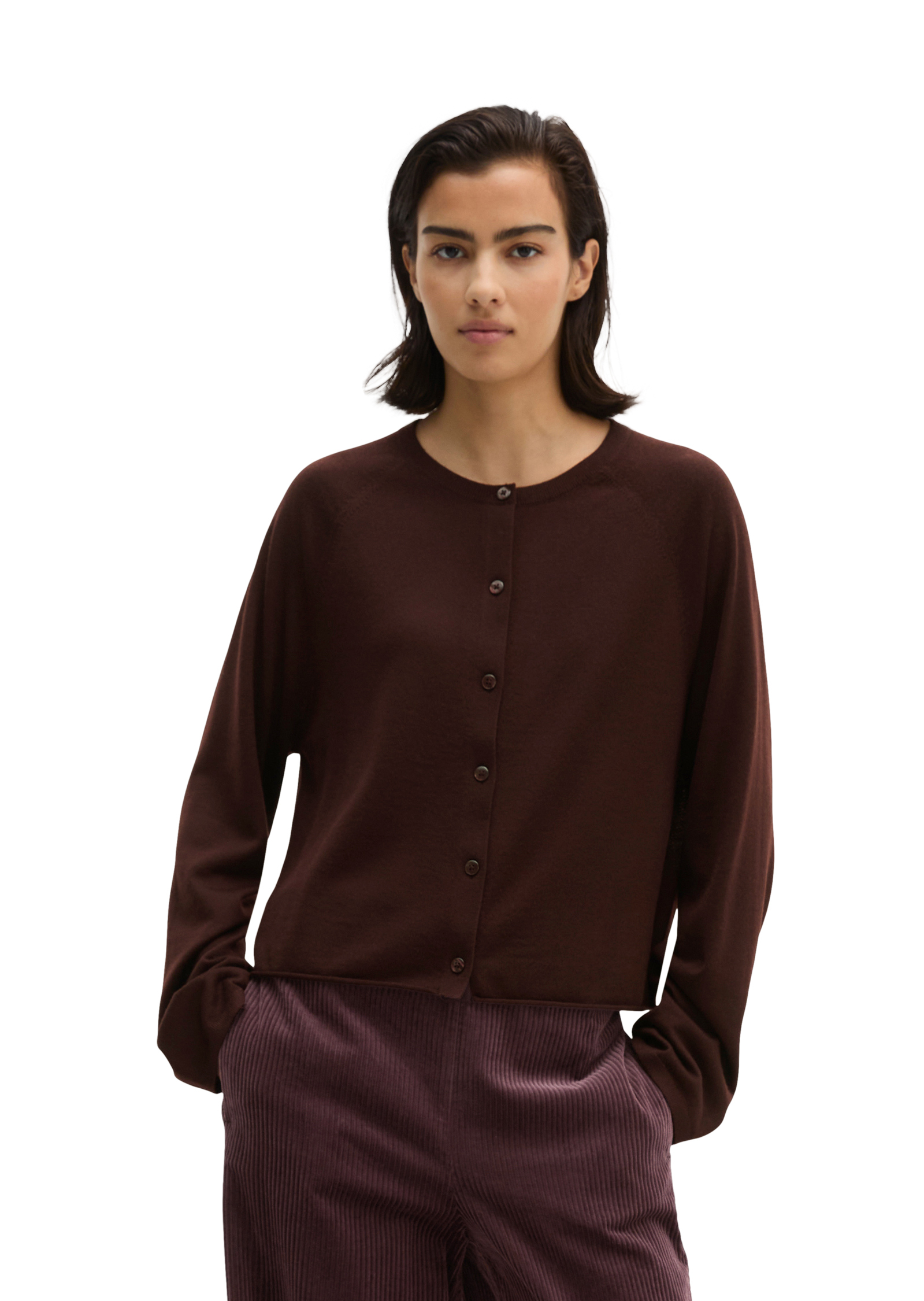 Cardigan relaxed en laine mérinos douce, MARC O'POLO