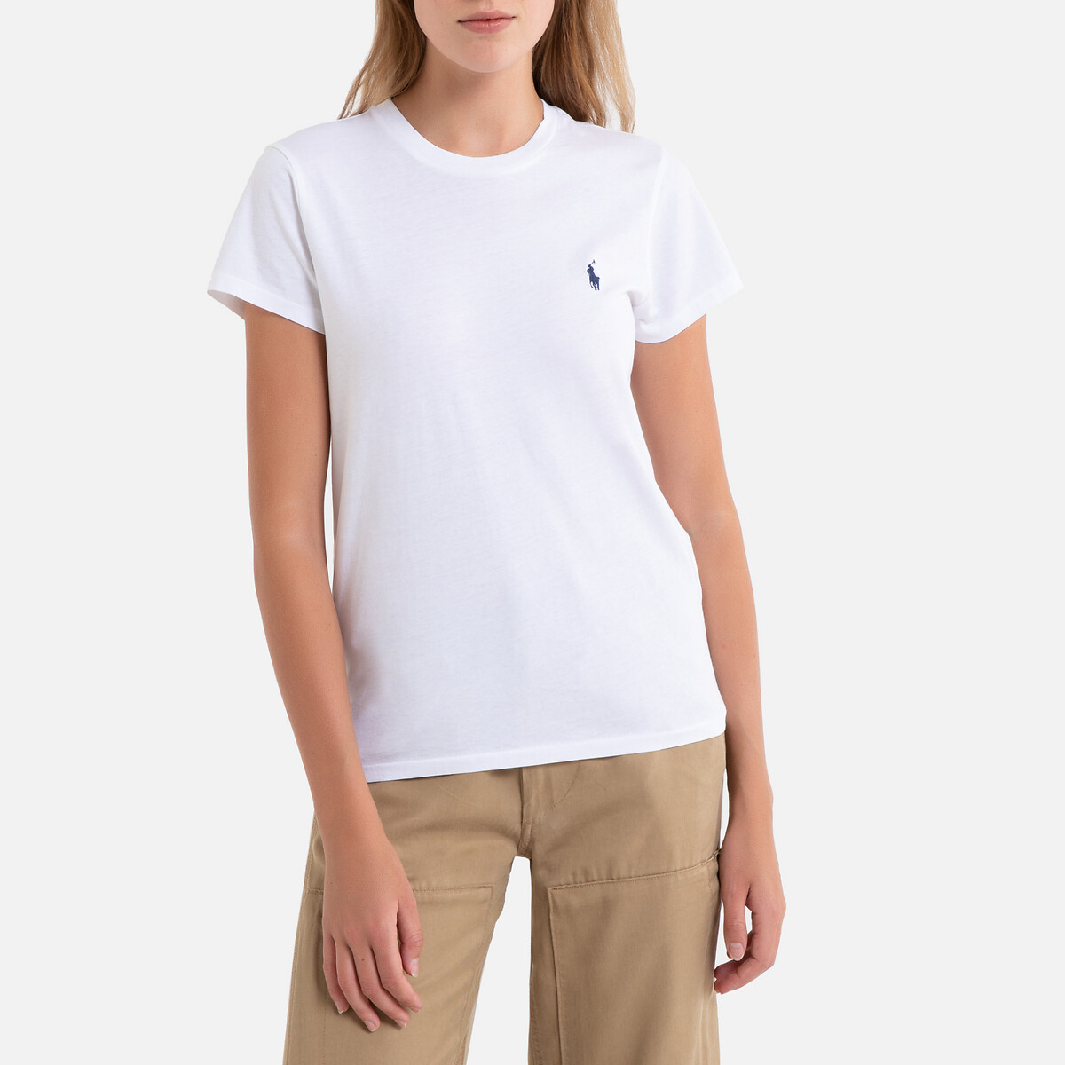 Cotton crew-neck t-shirt with short sleeves , white, Polo Ralph Lauren ...