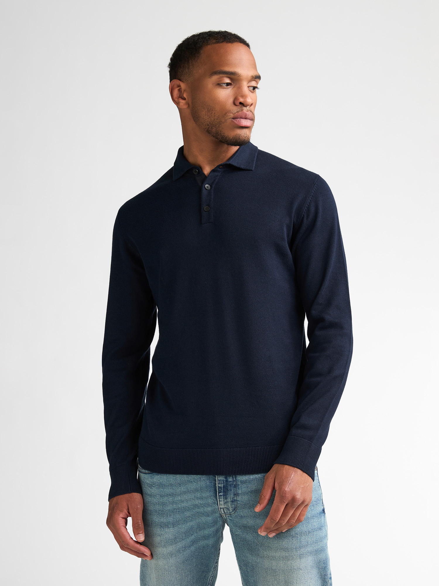 Pull Polo en maille à manches longues ironbridge, PETROL INDUSTRIES