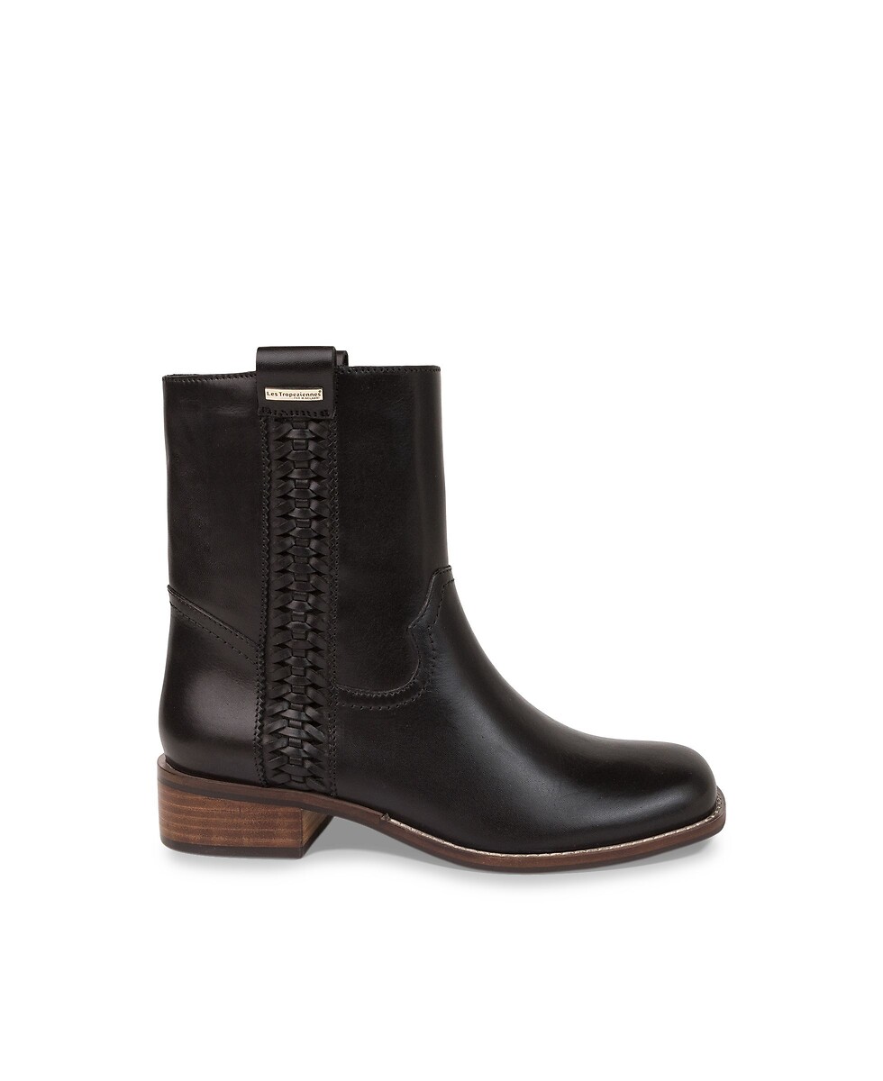 Bottines plates en cuir, VICTORIA, LES TROPEZIENNES PAR M.BELARBI