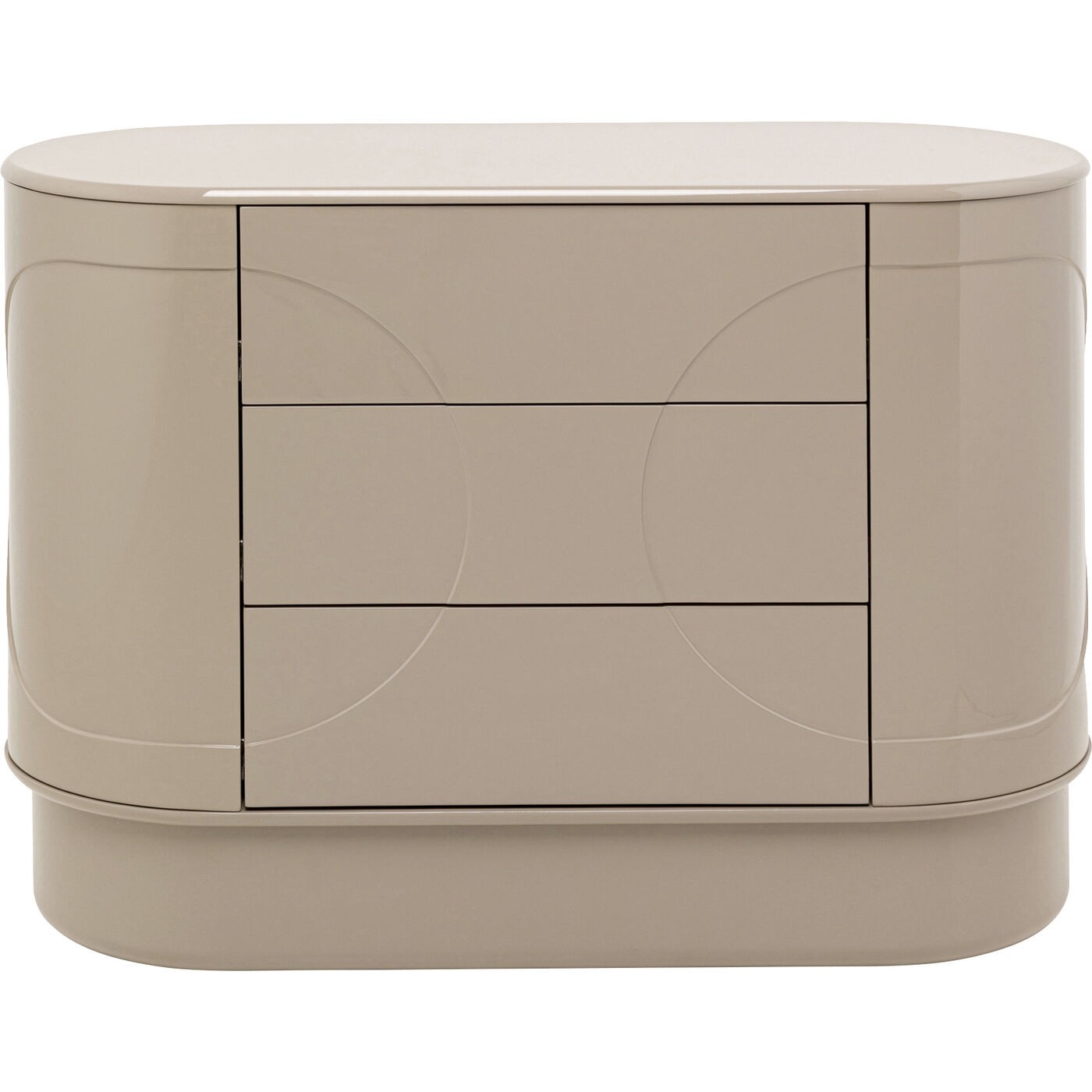 Commode ovale 3 tiroirs, GROOVE, KARE DESIGN