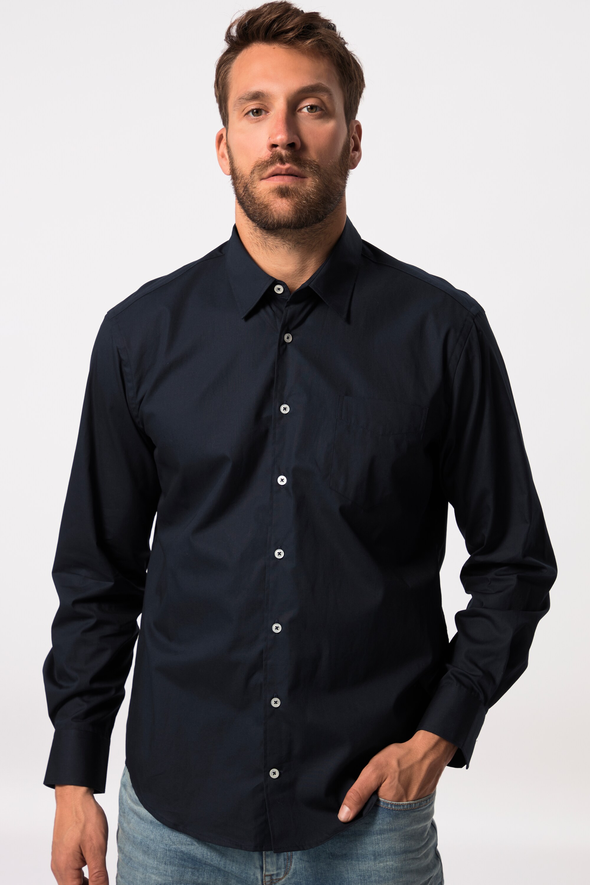 Baxboy Chemise élastique, coupe slim, pour loisirs, affaires, mariage, couleur pure, col Kent,à manches longues, contraste, pour homme, B-508, anthracite, S Baxboy Chemise élastique, coupe slim, pour loisirs, affaires, mariage, couleur pure, col Kent,à manches longues, contraste, pour homme, B-508, anthracite, S