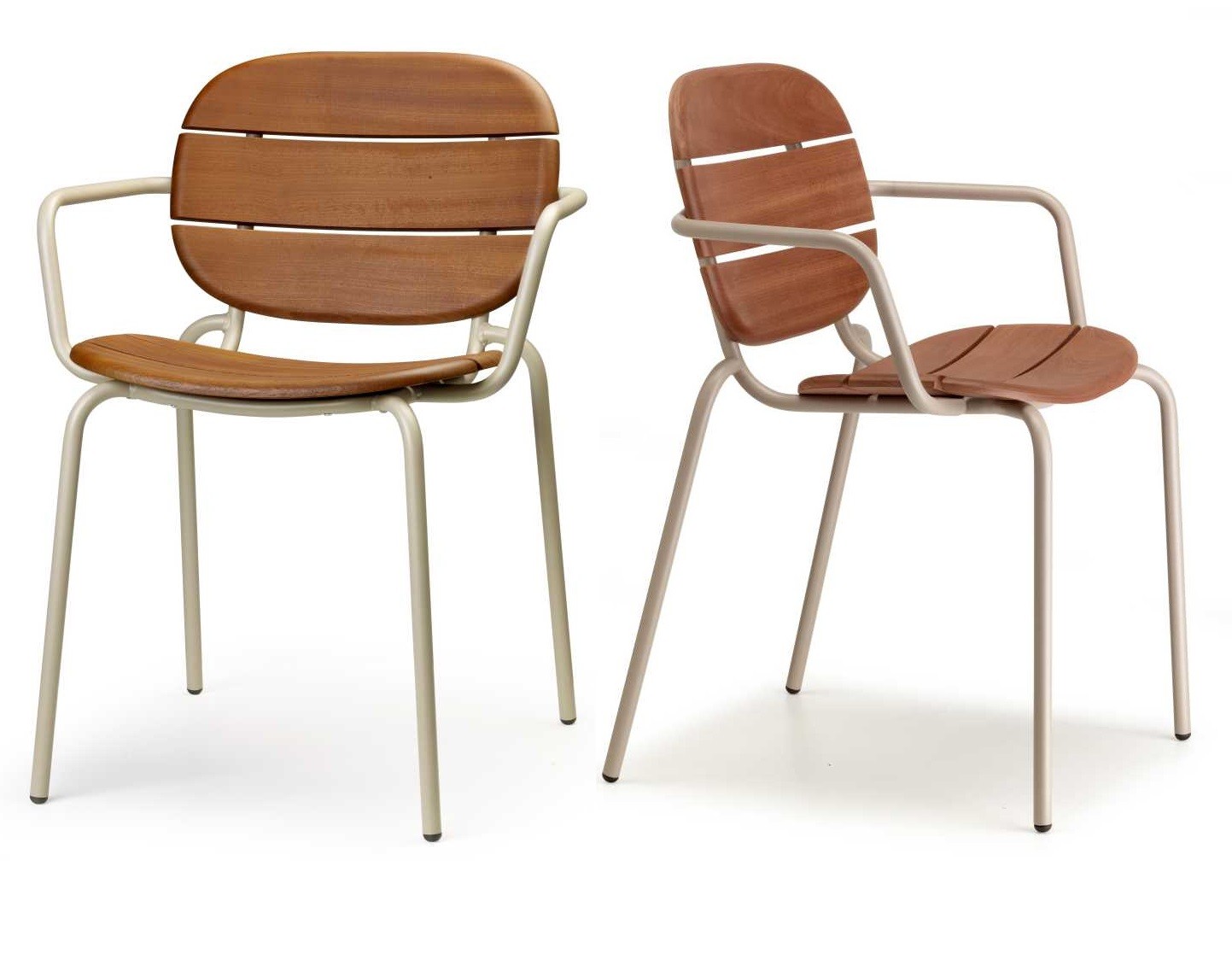Chaise de jardin empilable en bois (lot de 2), SISI WOOD, SCAB DESIGN