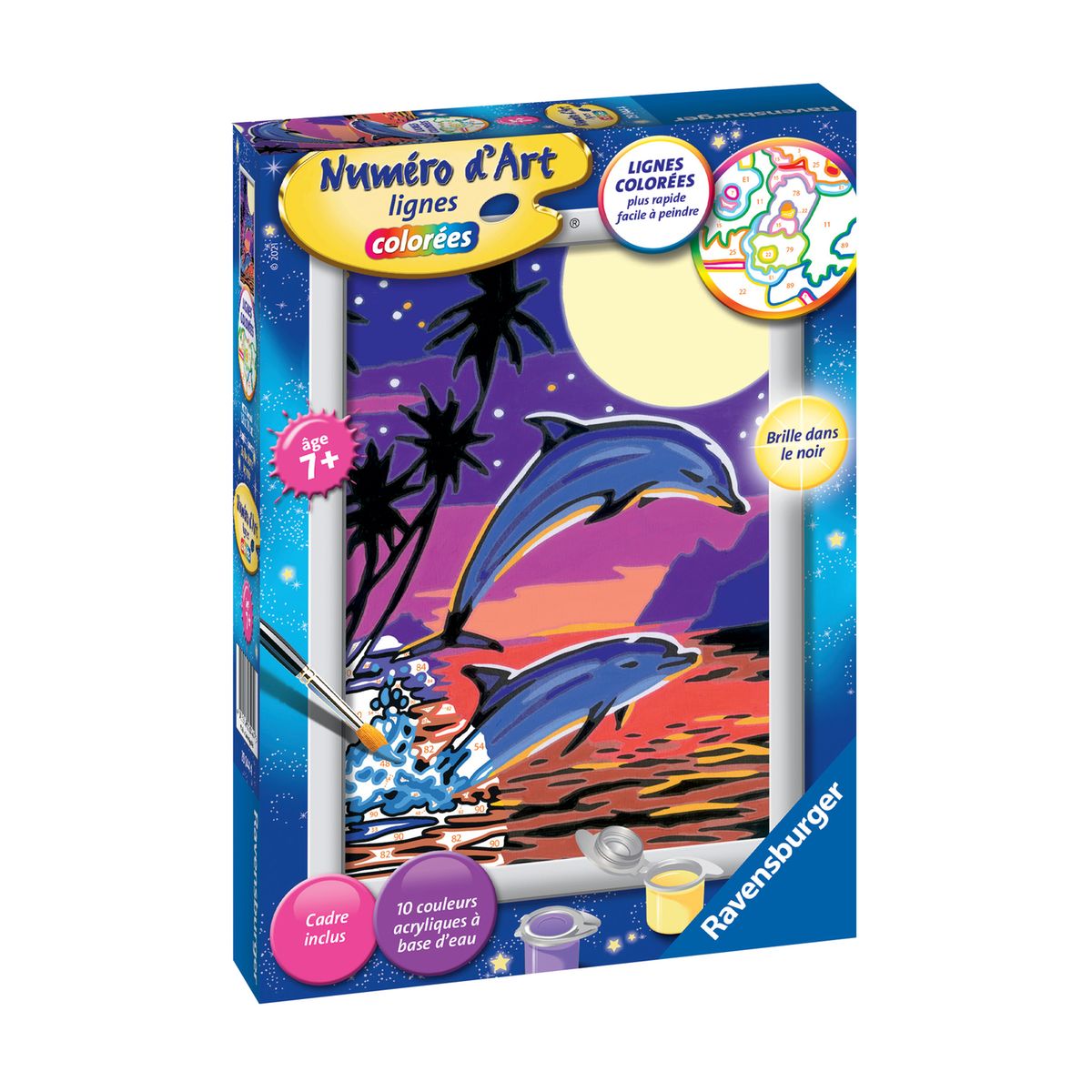 CreArt Kids 13x18cm : Dauphins joueurs - Ravensburger - BCD