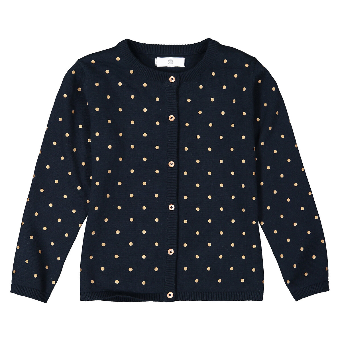 Cotton Polka Dot Cardigan, 3-12 Years