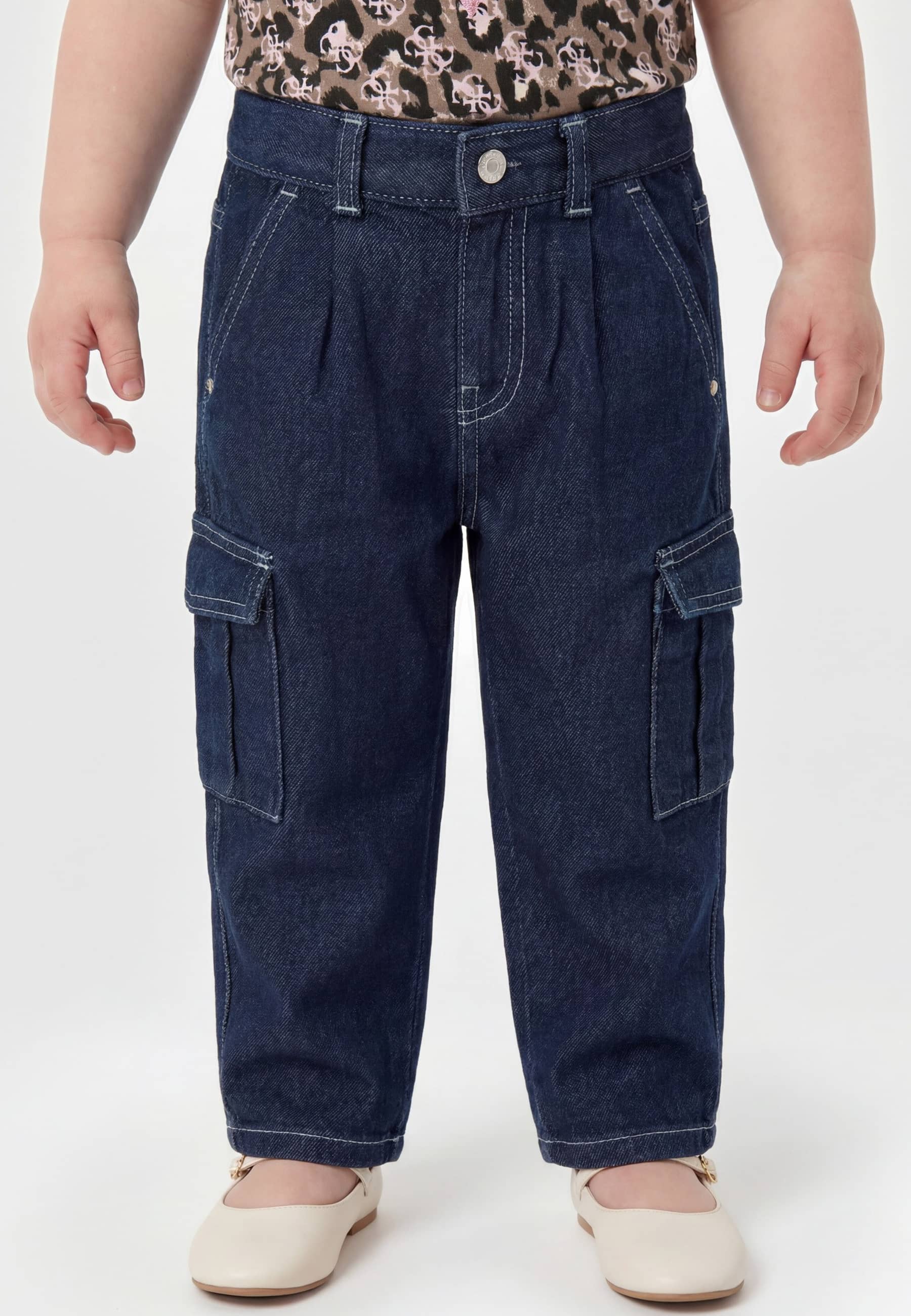 Jeans Cargo Wide Leg, GUESS KIDS