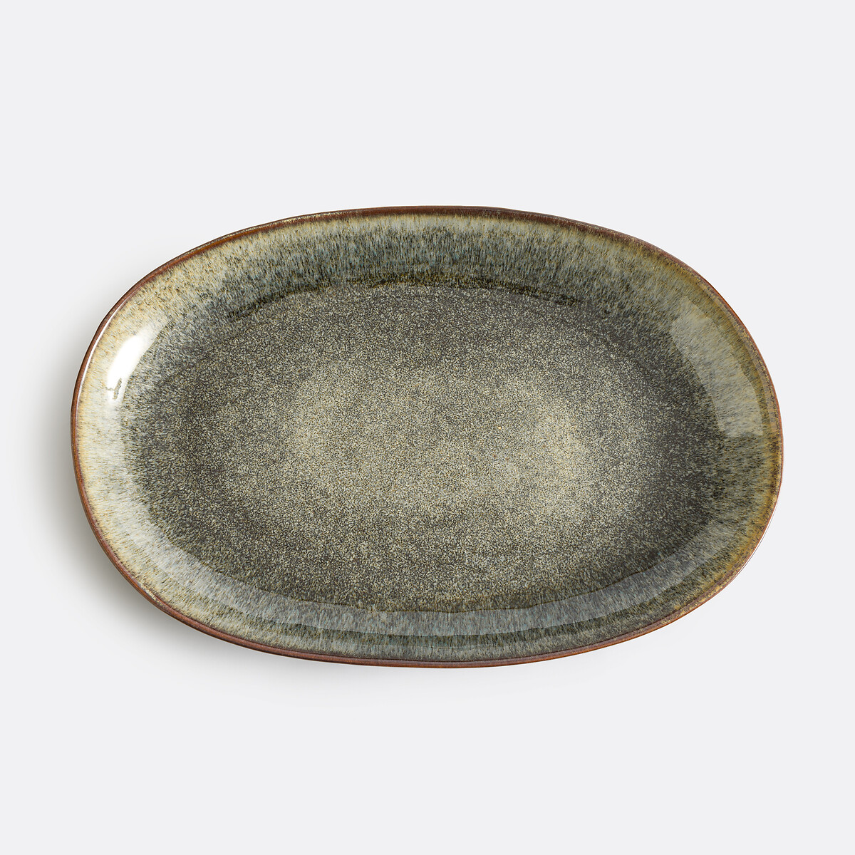 Azoia Glazed Stoneware Dish, 43 X 28cm, LA REDOUTE INTERIEURS