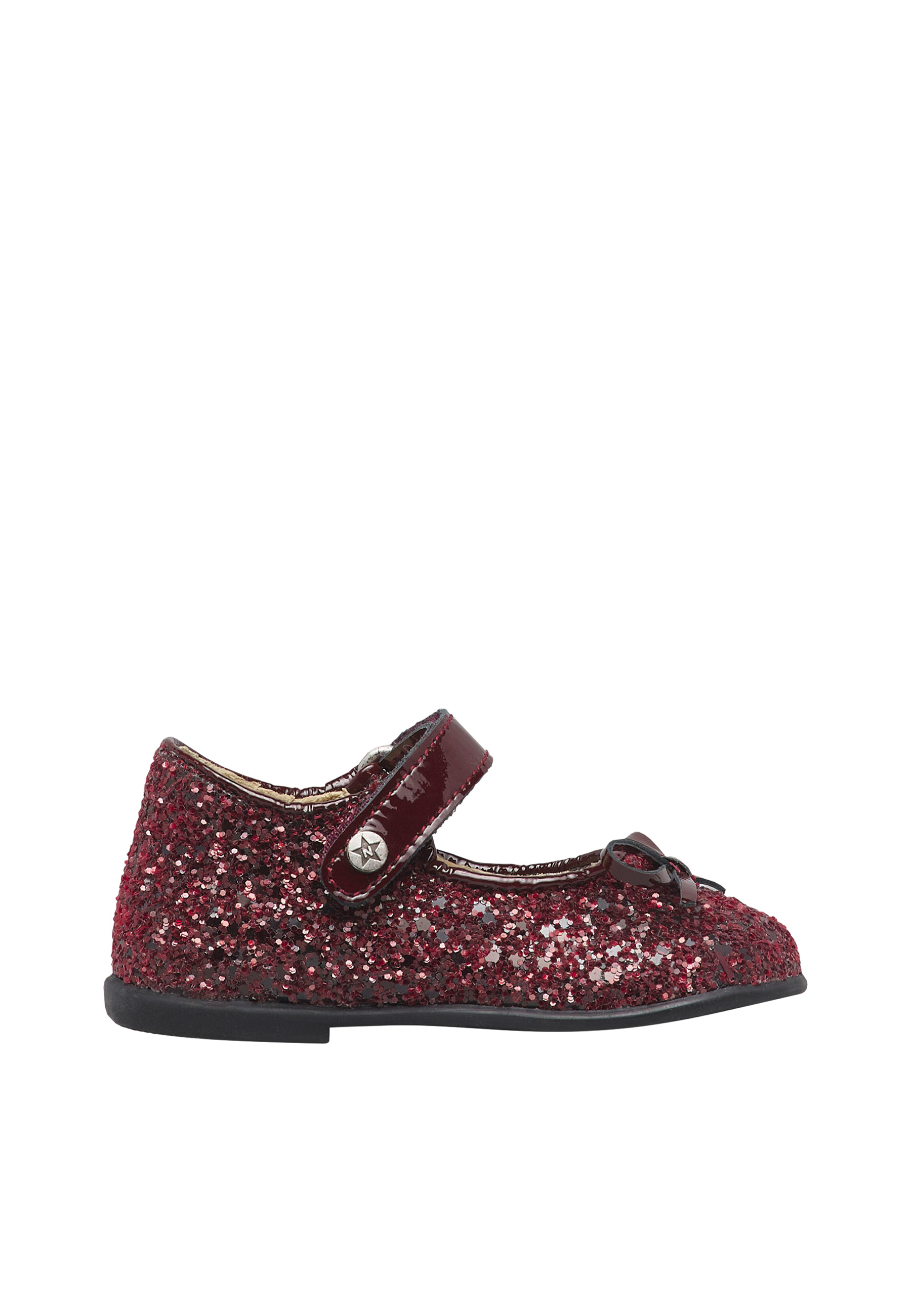 Ballerines en vernis et tissu pailleté BALLET, NATURINO
