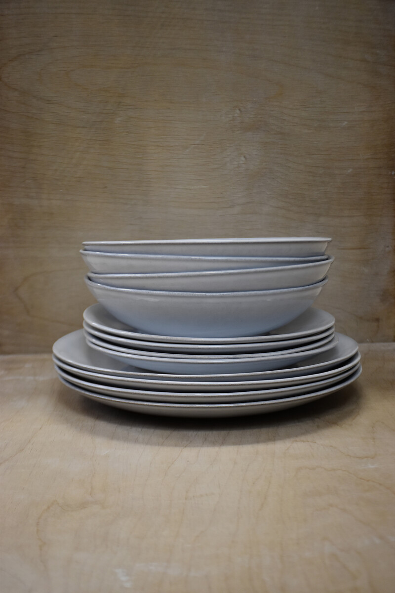 Conjunto de refeição 12 peças SMOOTH Stone, NOSSE CERAMIC, NOSSE CERAMIC