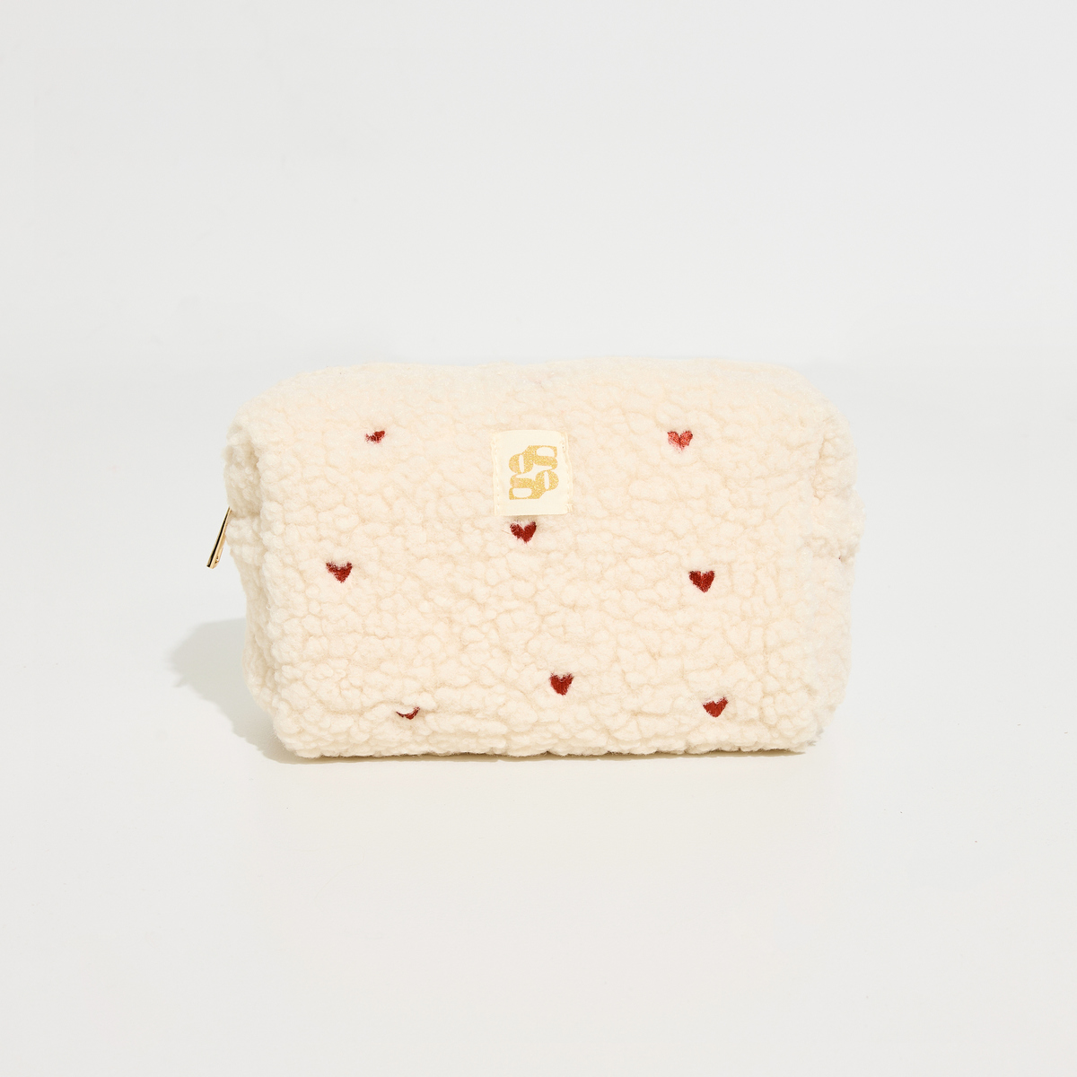 Trousse moumoute motifs cœurs, GRAIN DE MALICE