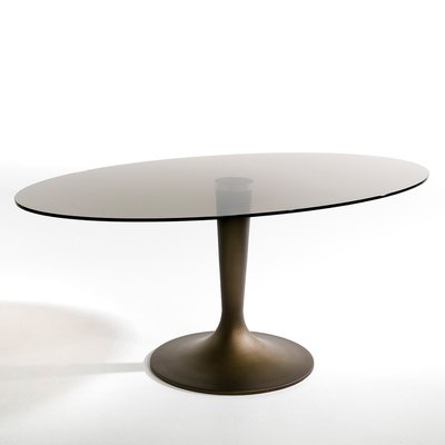 Tisch mit ovaler Rauchglasplatte Seona AM.PM
