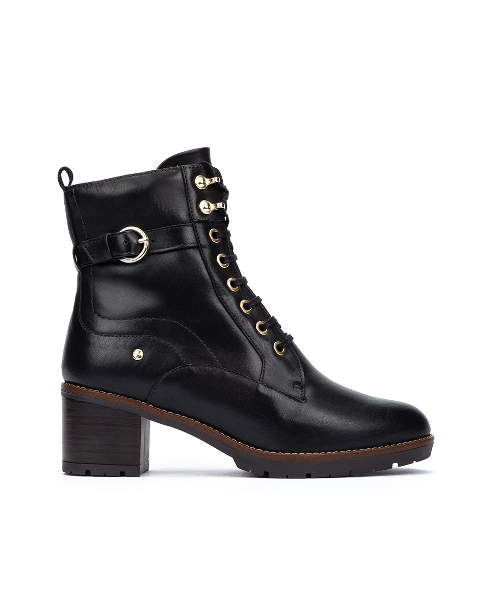 Bottines à talon cuir Llanes doublure chaude, PIKOLINOS