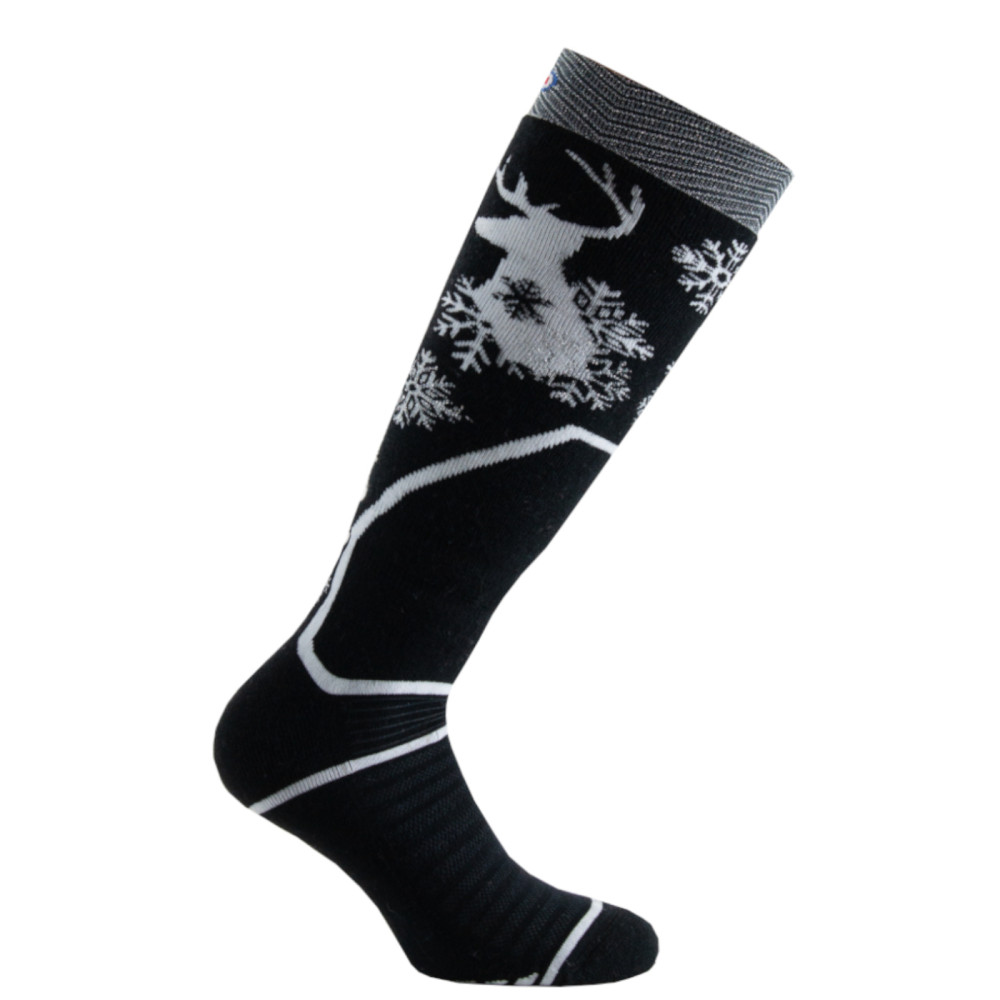 Mi-bas Ski en Laine/Acrylique GLAM CERF, THYO