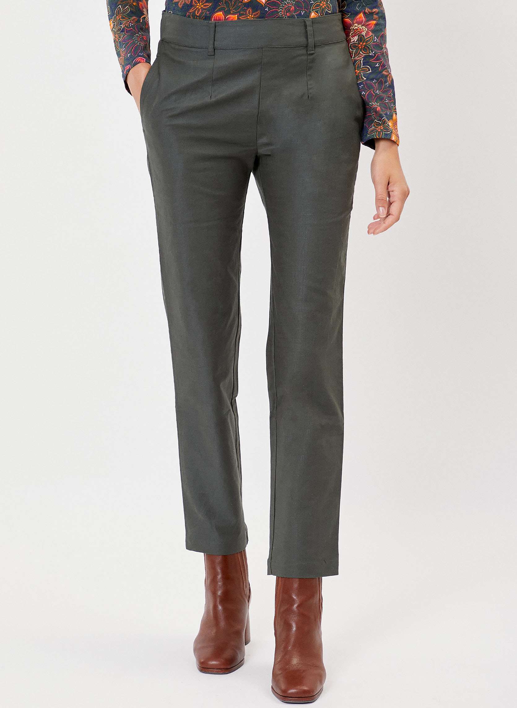 Pantalon toile de coton bio ANITA, LA FIANCÉE