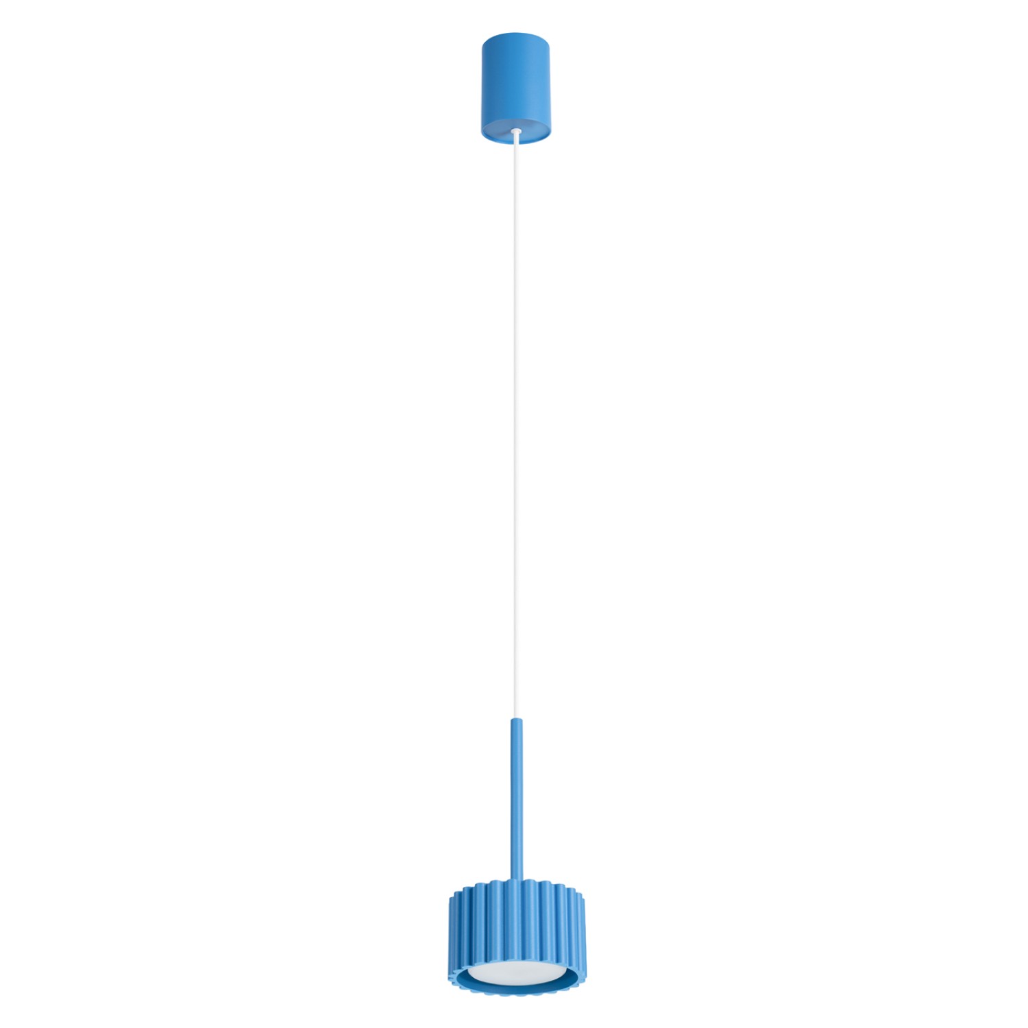 Suspension Aluminium Bleu Gx53 1 AURA, EDEN