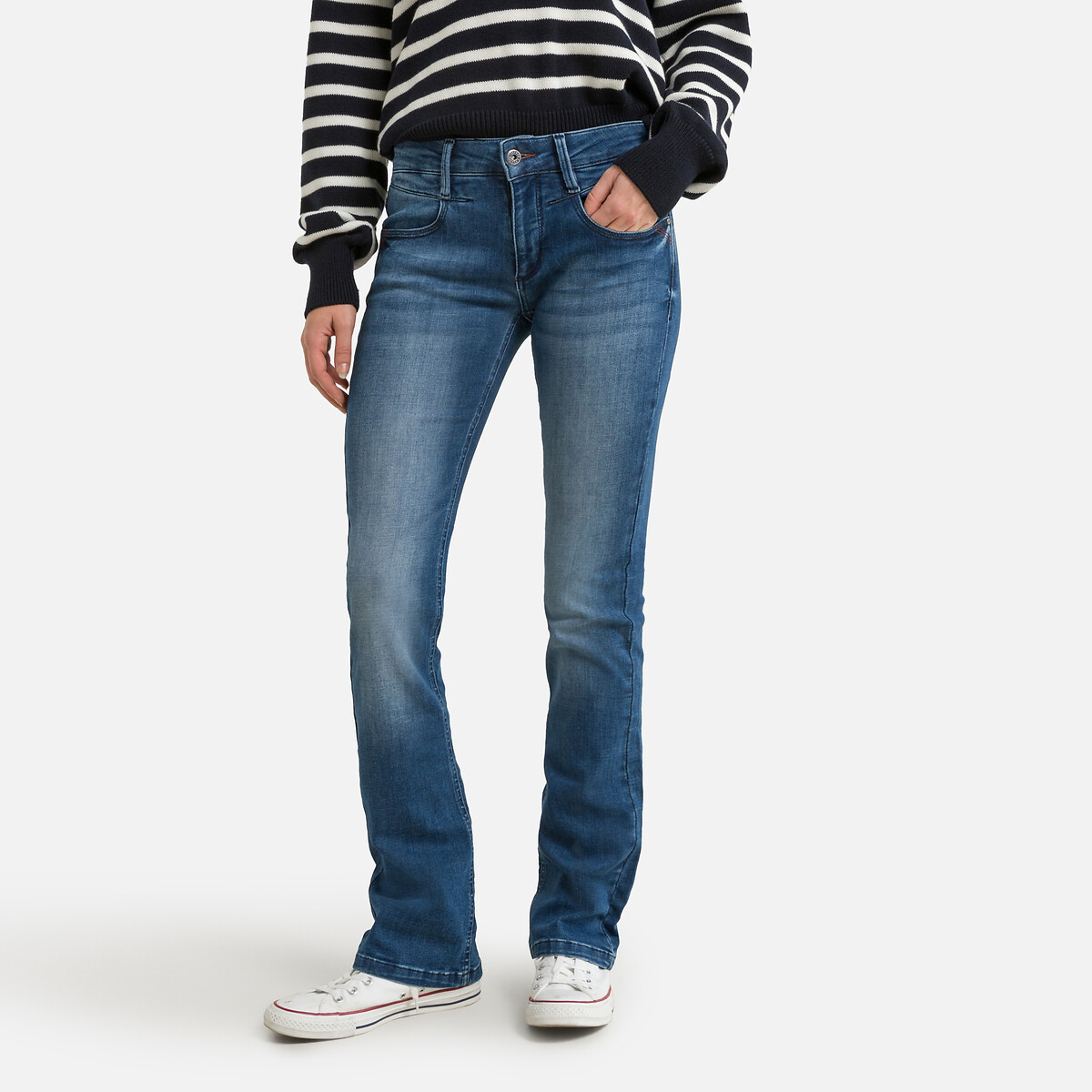 Betsy S-SDM Bootcut Jeans with High Waist