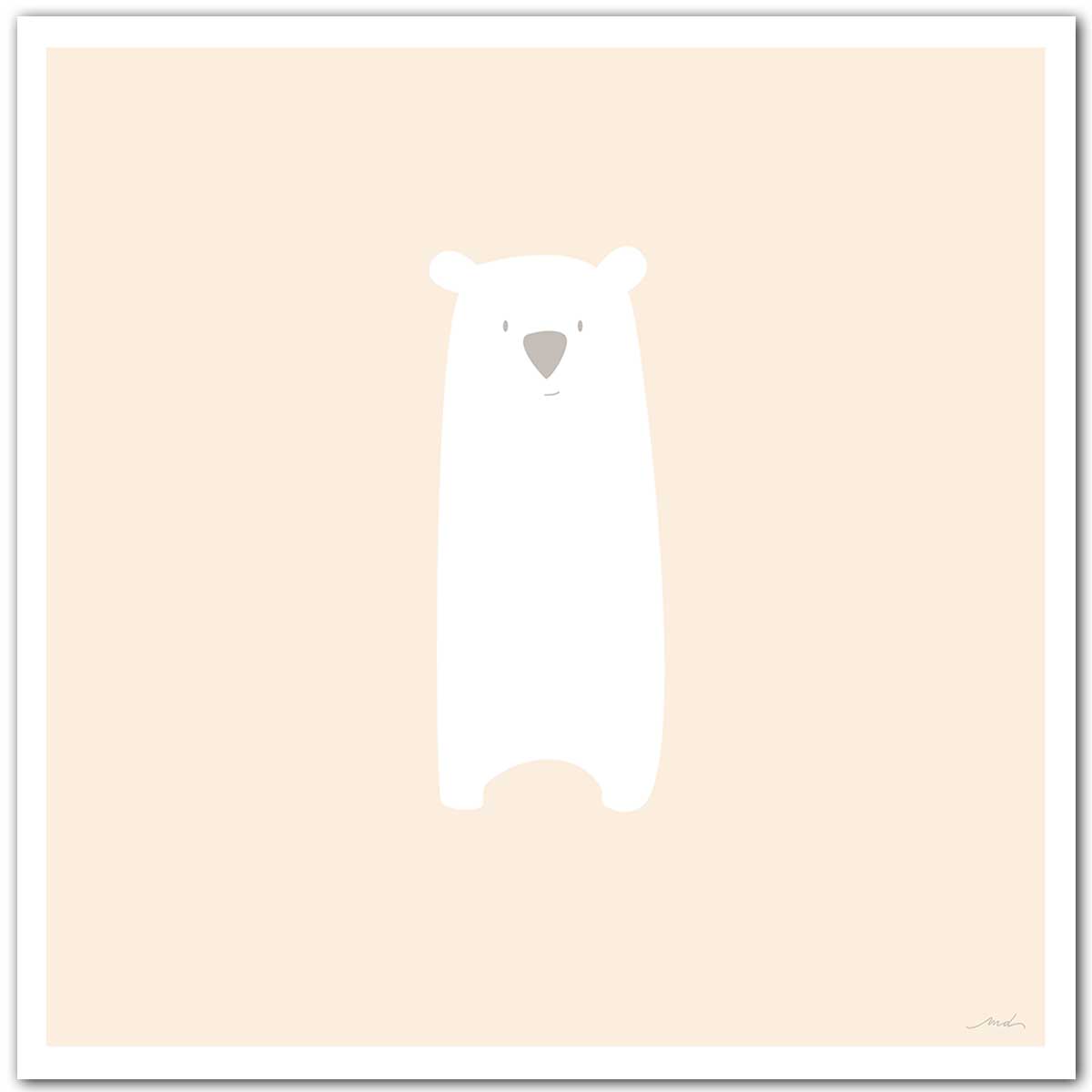 Affiche enfant grizzly mimi, HEXOA
