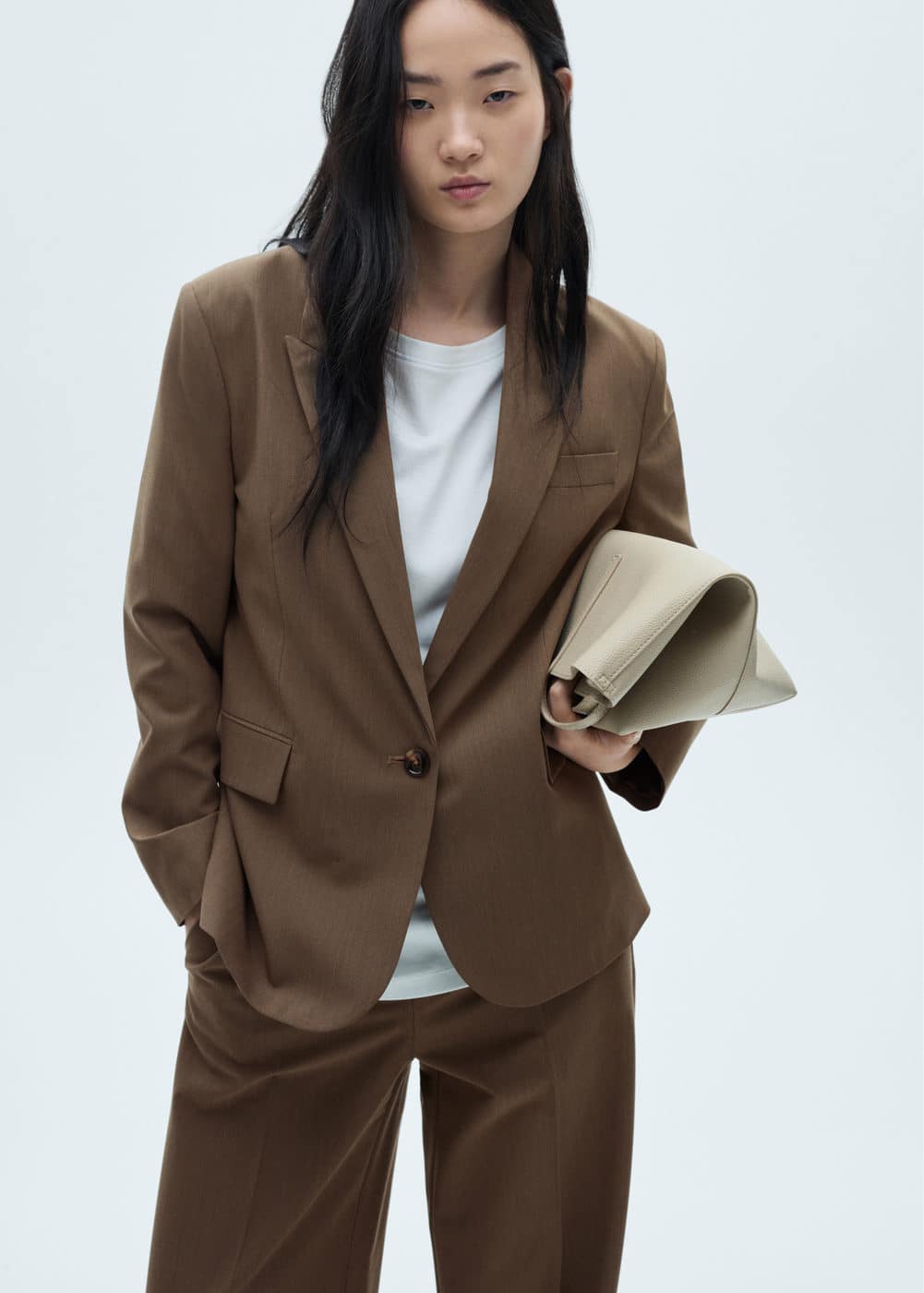 Veste de costume micro pied de poule