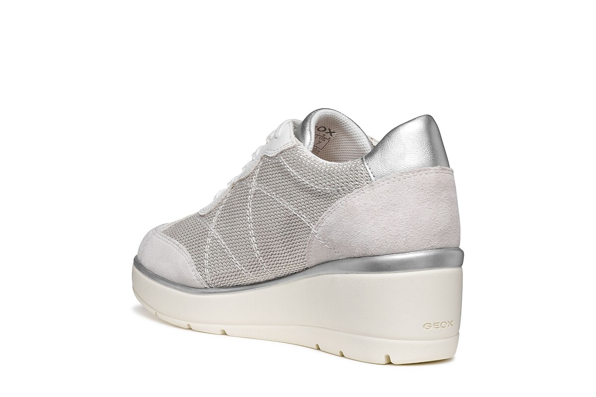 GEOX Zapatillas de cuña de piel Ilde — photo 5